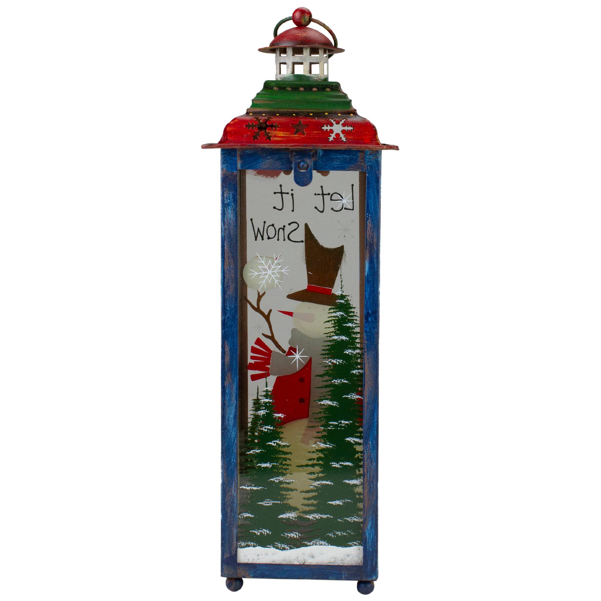 15" Let It Snow Christmas Lantern