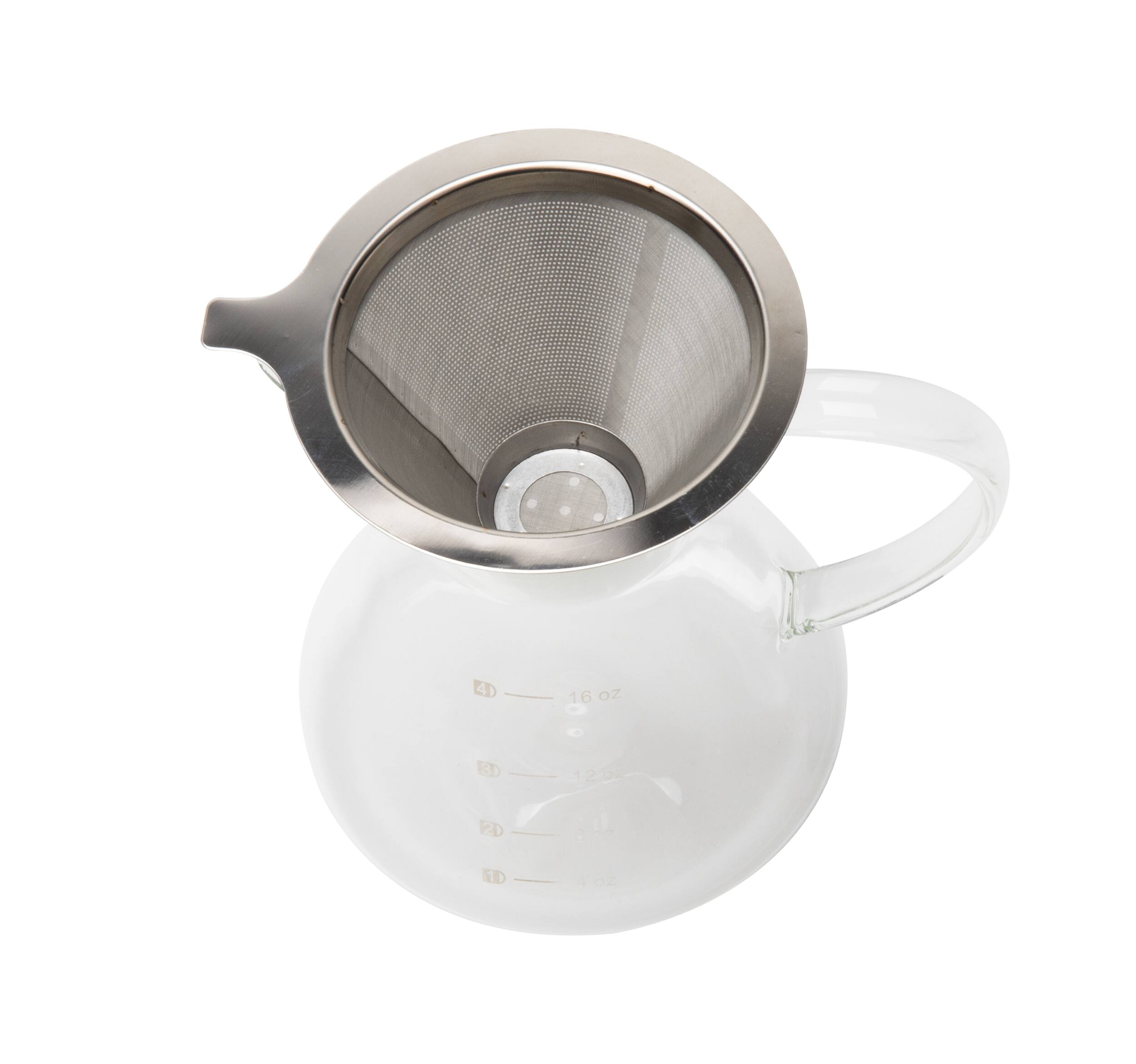 Mind Reader 16oz. Pour Over Glass Coffee Maker