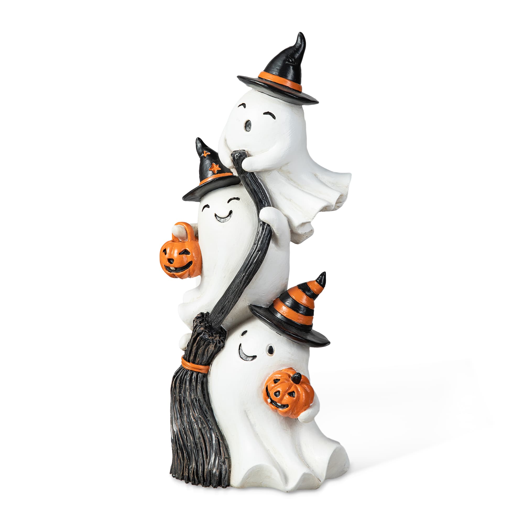 Glitzhome&#xAE; 13&#x22; Halloween Stacked Ghost Table D&#xE9;cor