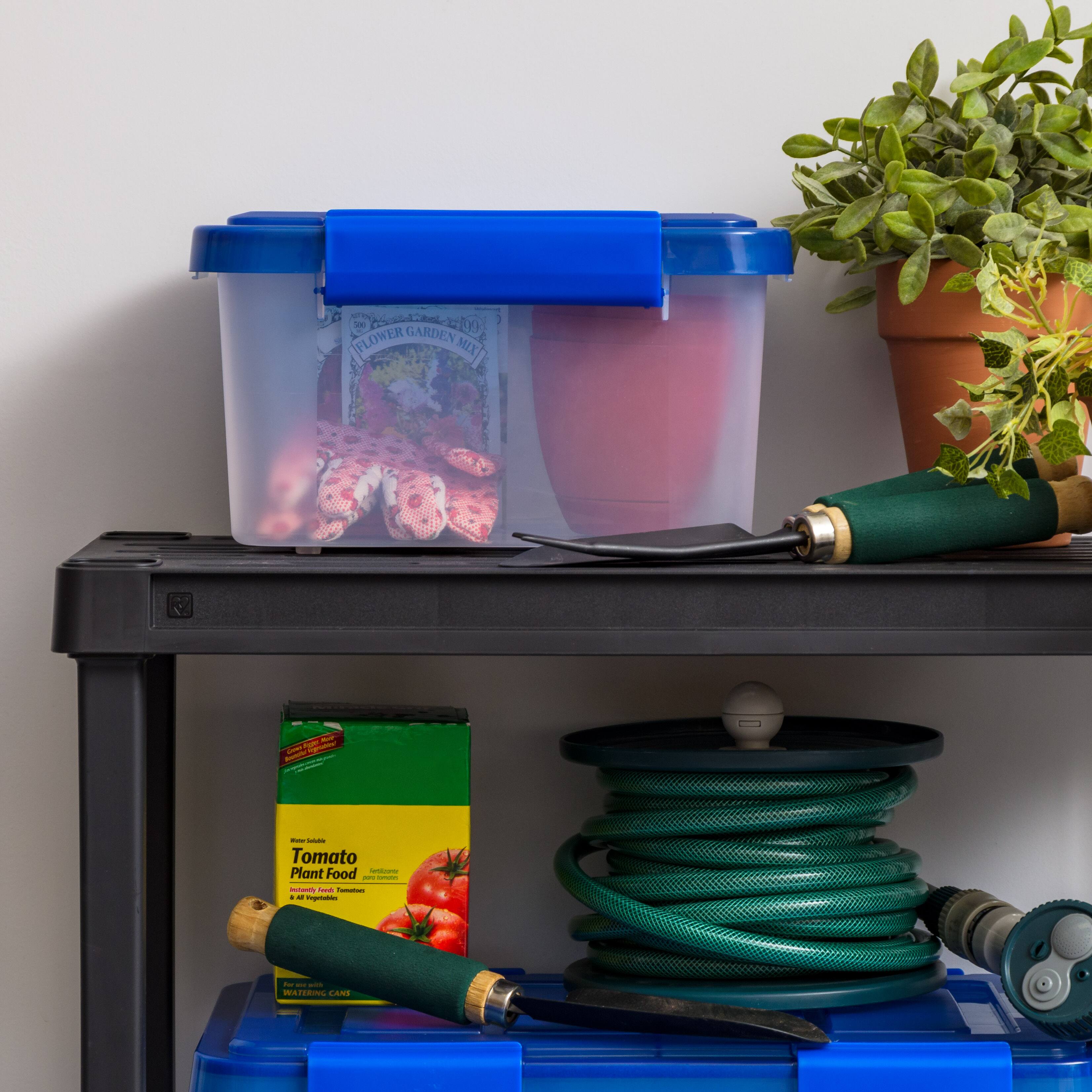 IRIS&#xAE; Letter &#x26; Legal Size Element Resistant Clear File Box