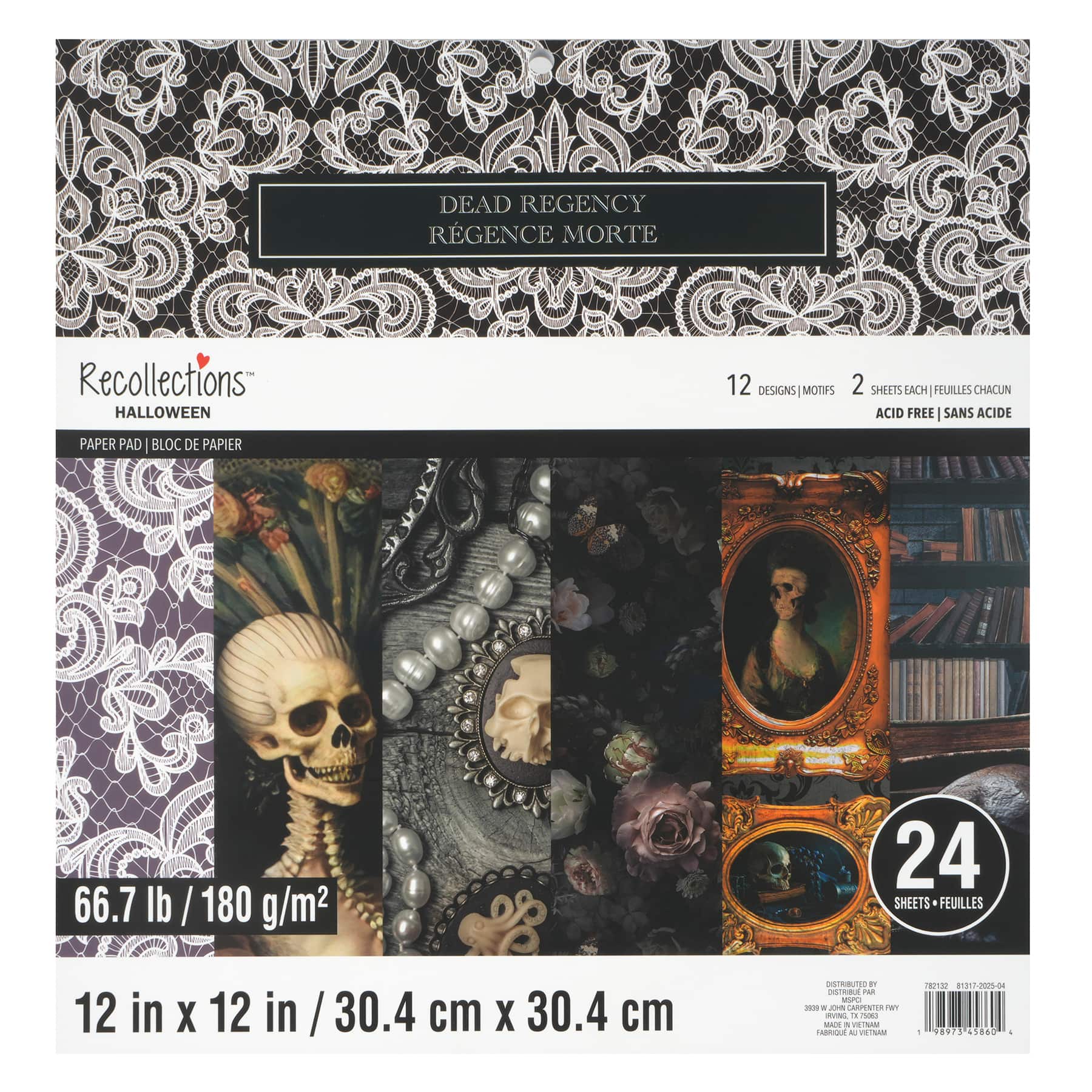 12" x 12" Dead Regency Paper Pad by Recollections™, 24 Sheets