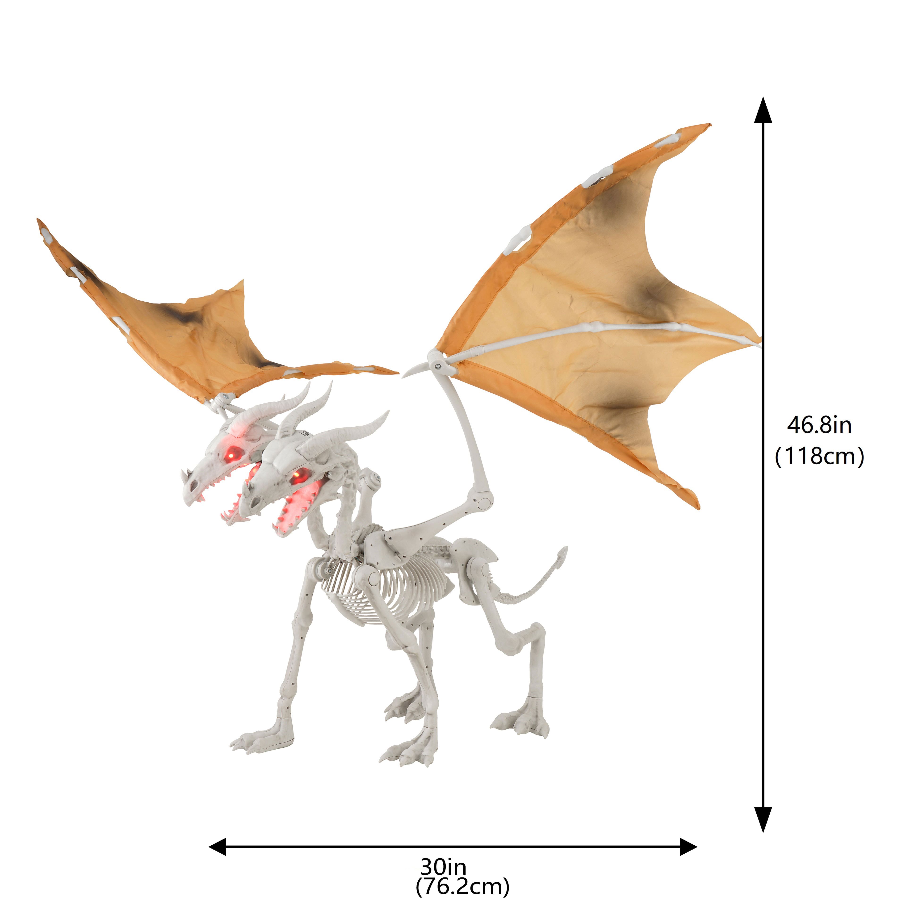 3.9ft. Animated 2-Headed Dragon Skeleton by Ashland&#xAE;