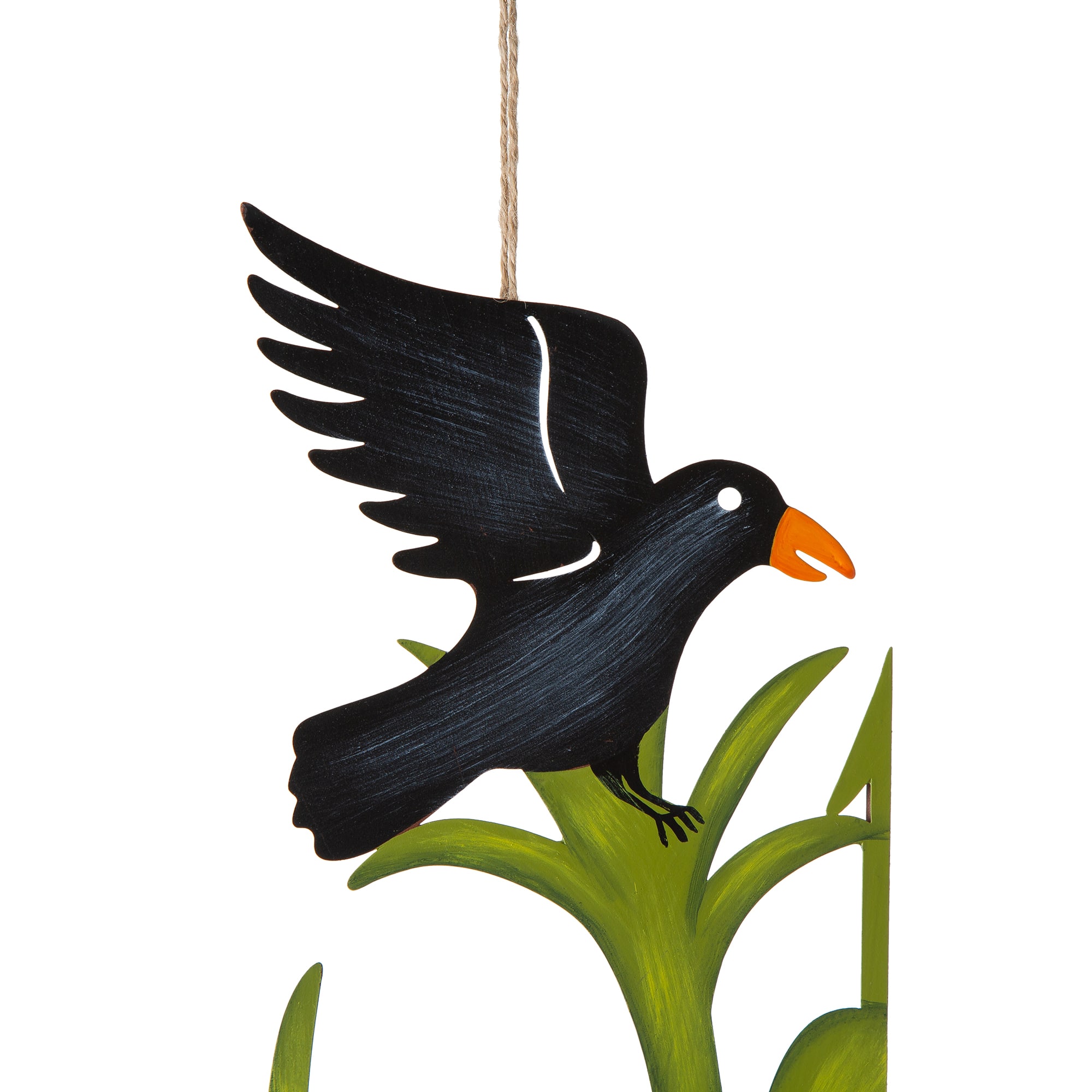 Glitzhome® 41.5" Fall Scarecrow & Corn Combo Metal Yard Stake