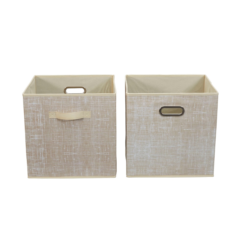 2 Pack Household Essentials 13&#x22; Fabric Storage Bins