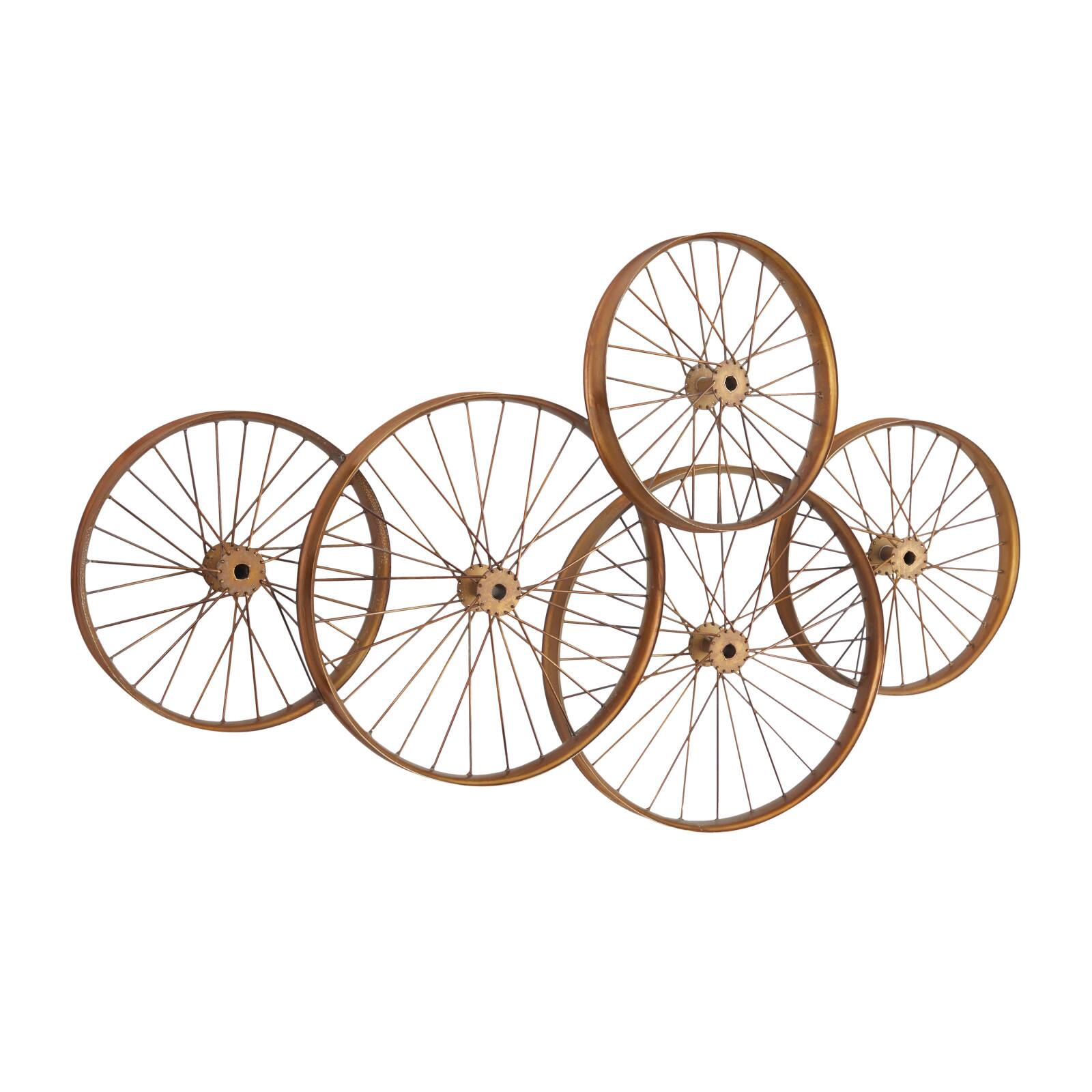 Copper Metal Eclectic Wall Decor, 40" x 40" x 5"