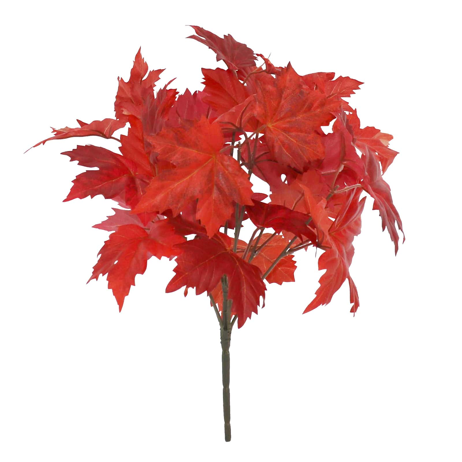 15.5&#x22; Burgundy Maple Leaves Bush by Ashland&#xAE;