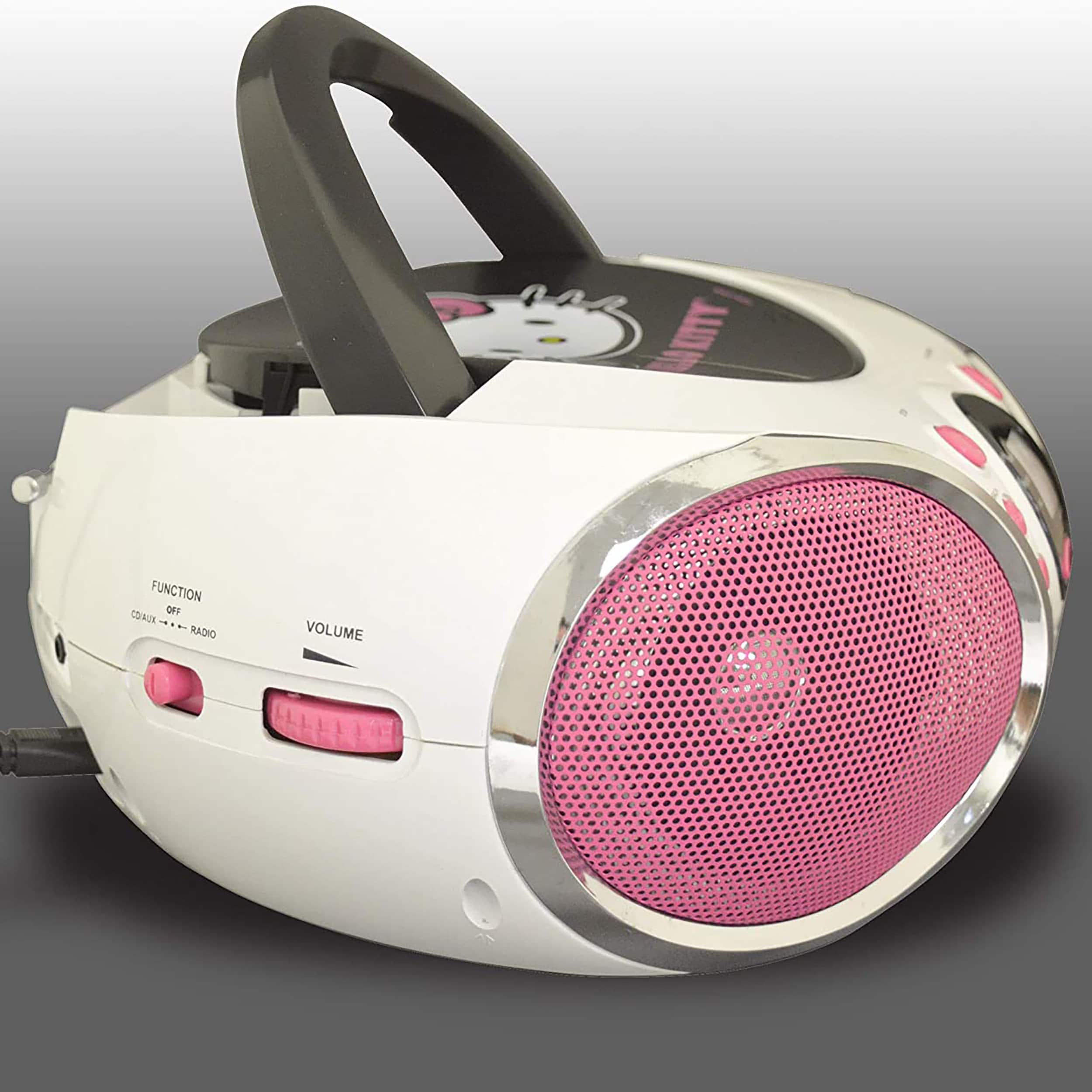 Hello Kitty® Portable Stereo CD Boombox with AM/FM Radio