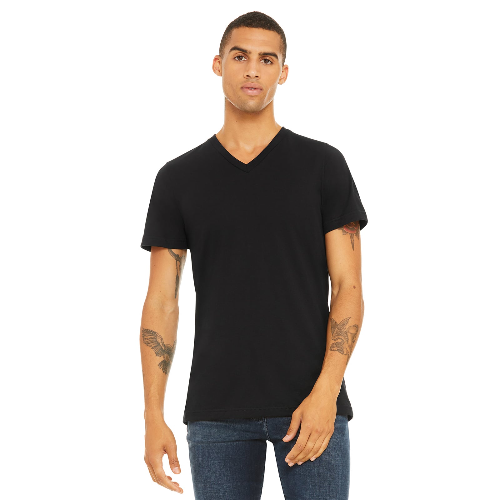 BELLA+CANVAS&#xAE; Short Sleeve V-Neck Adult Unisex Cotton Jersey T-Shirt