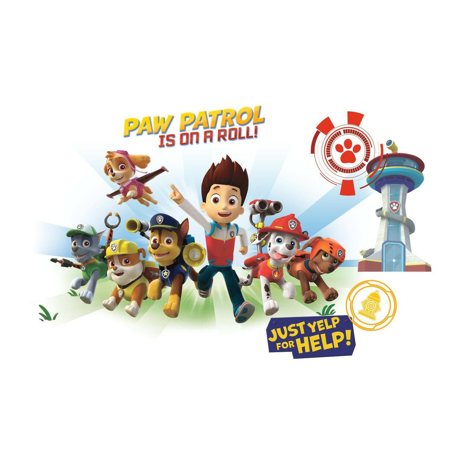 RoomMates Paw Patrol Graphix Peel &#x26; Stick Giant Wall Decals