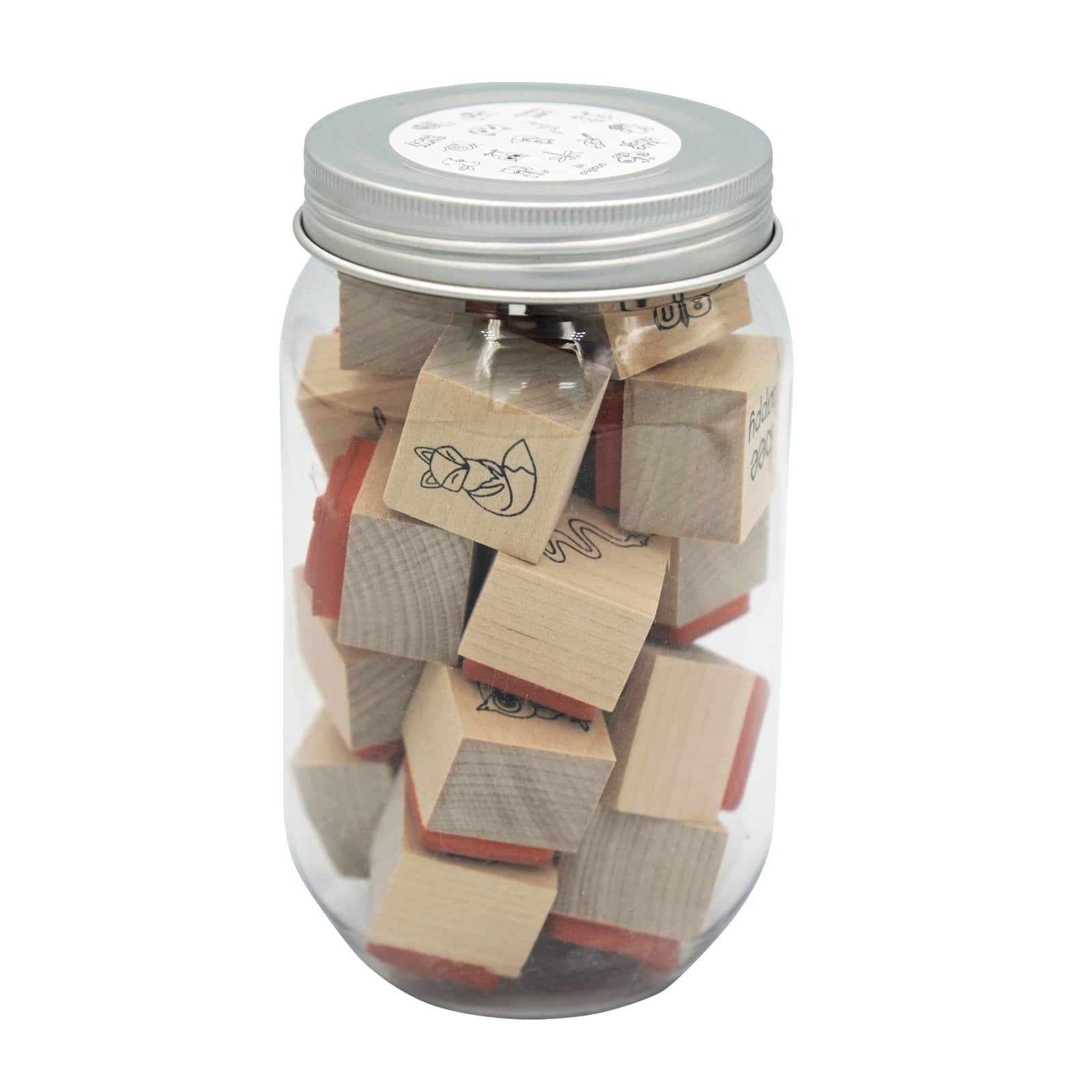 6 Pack: Animal Jar of Wood Stamps by Recollections™