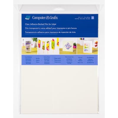Elizabeth Craft Clear Double-Sided Adhesive Sheets 5/Pkg 8.5X11