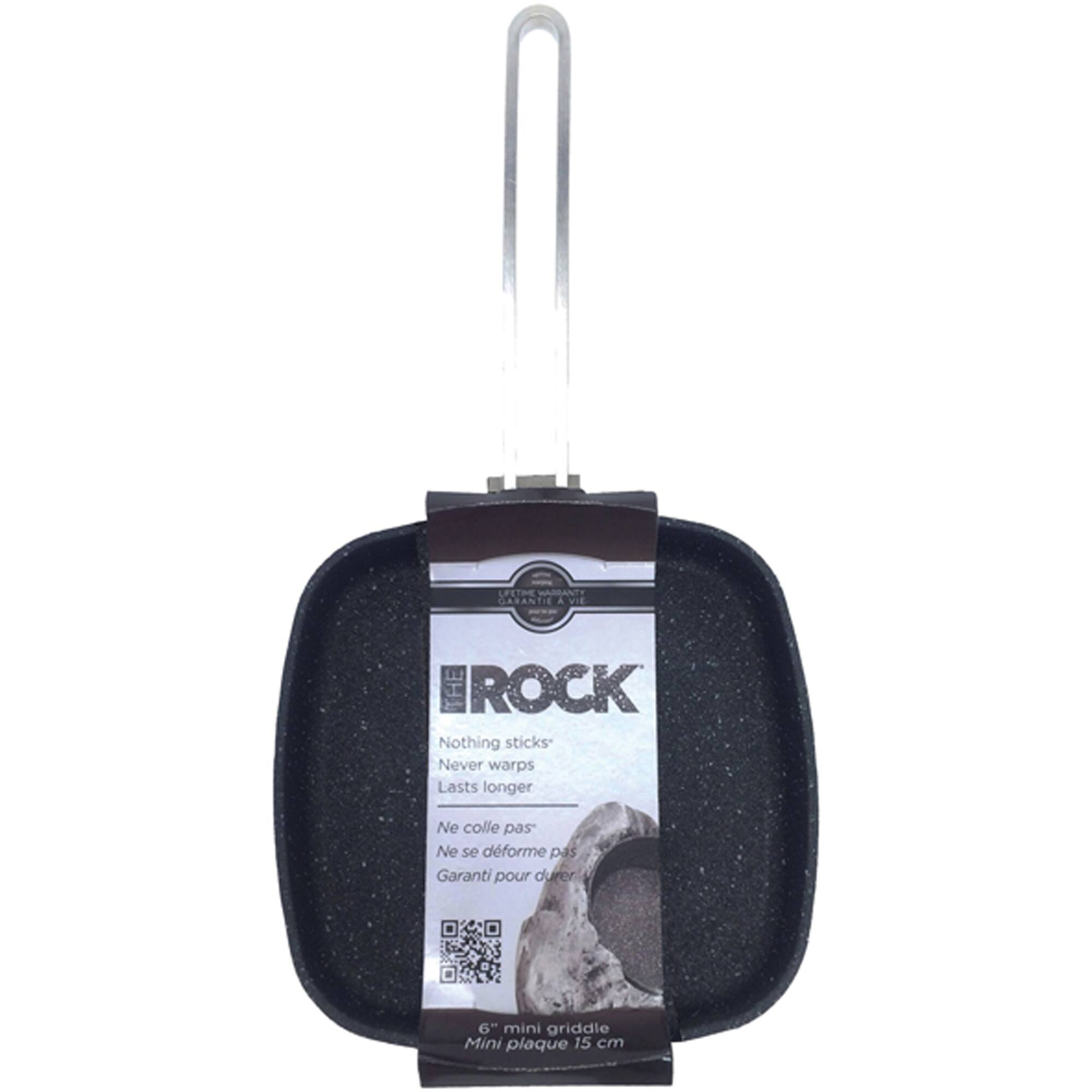 THE ROCK by Starfrit 6" Personal Griddle Pan With Stainless Steel Wire Handle