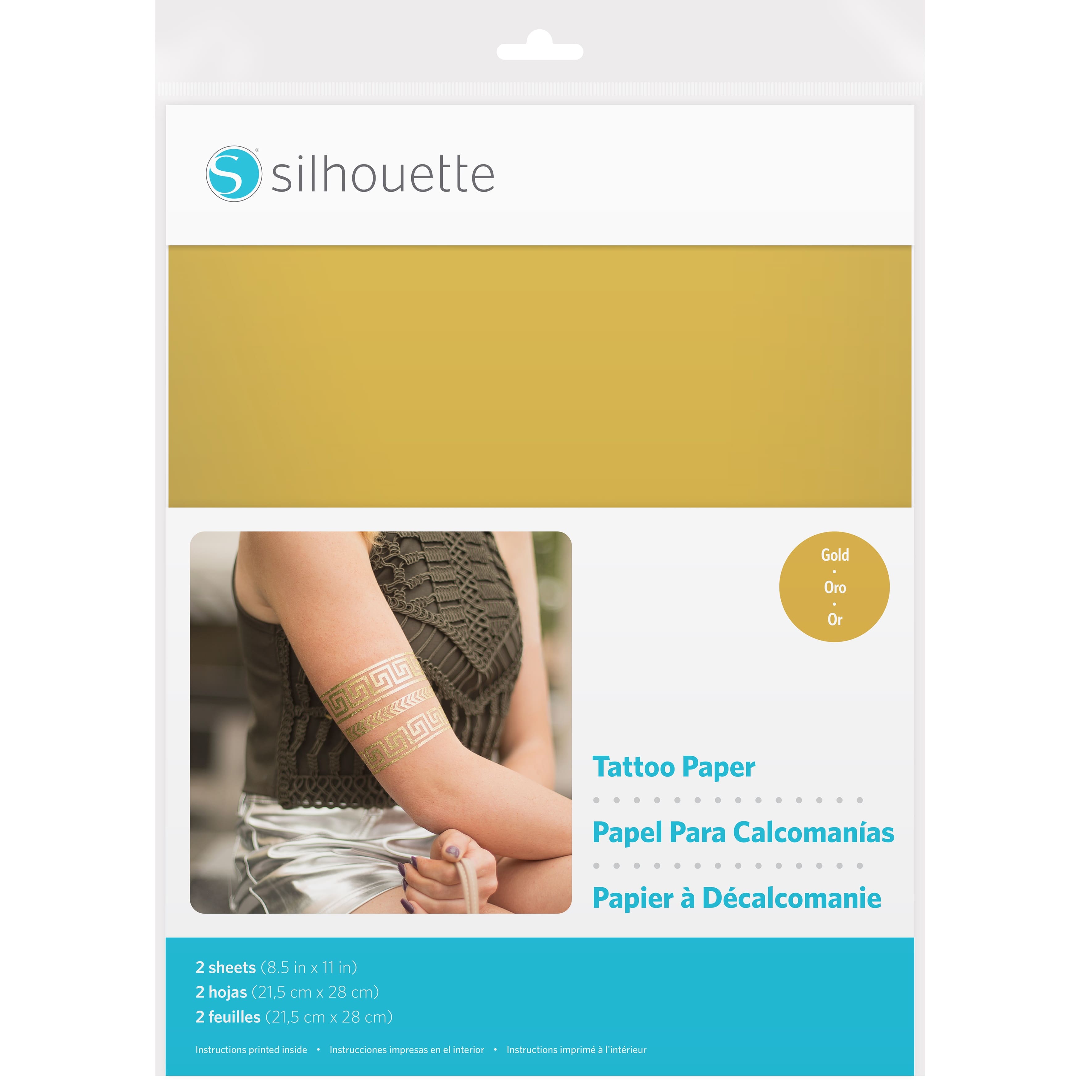 Silhouette® Temporary Tattoo Paper, 8.5" x 11"