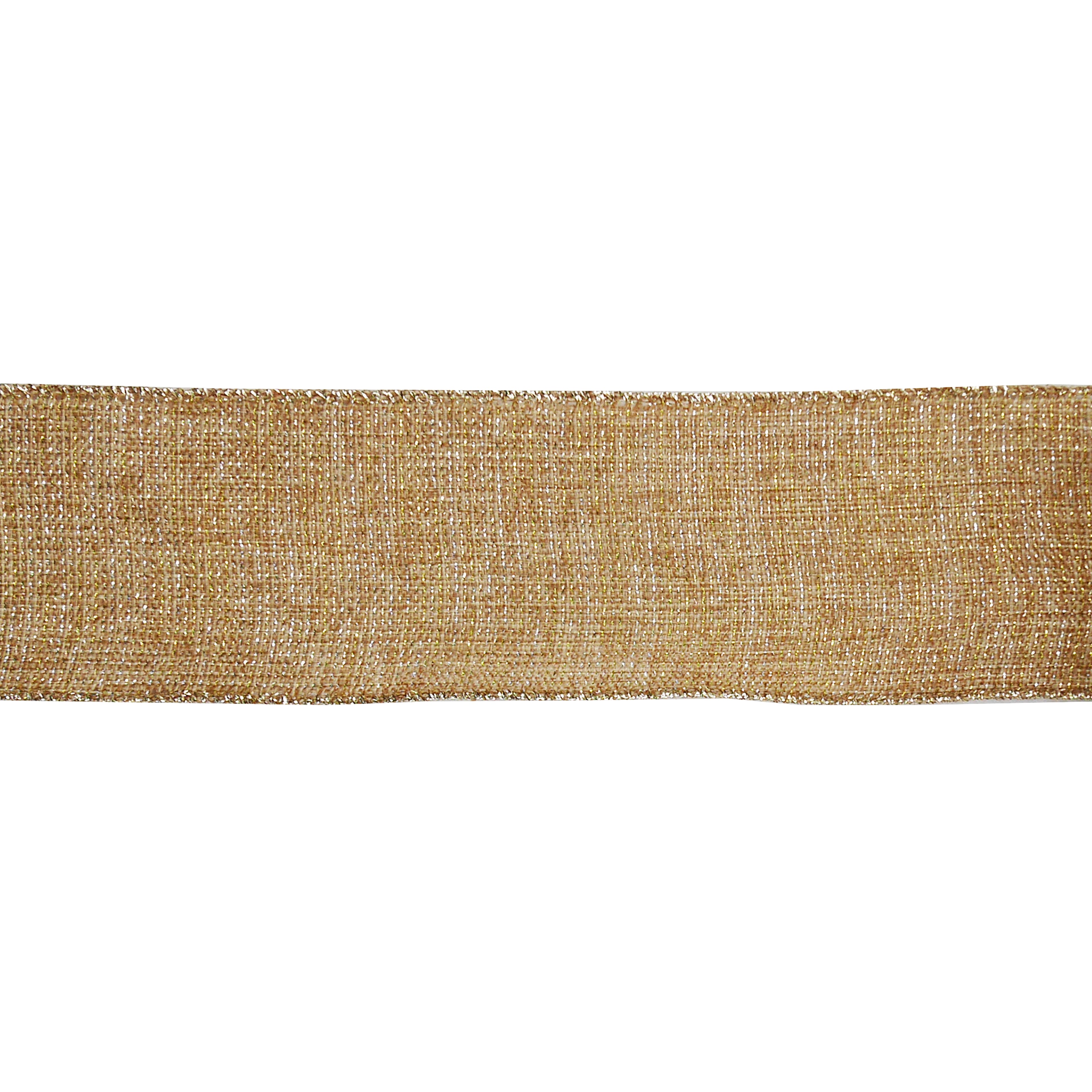 2.5&#x22; x 80ft. Faux Linen Shimmer Wired Jumbo Ribbon by Celebrate It&#xAE;