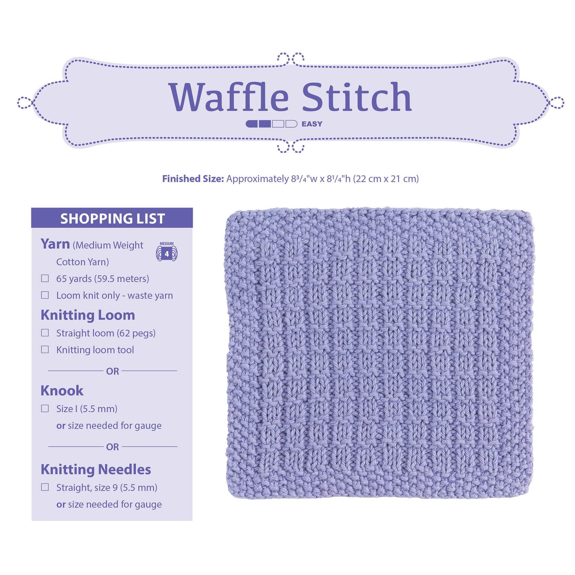 Leisure Arts® Loom Knit Dishcloths Book