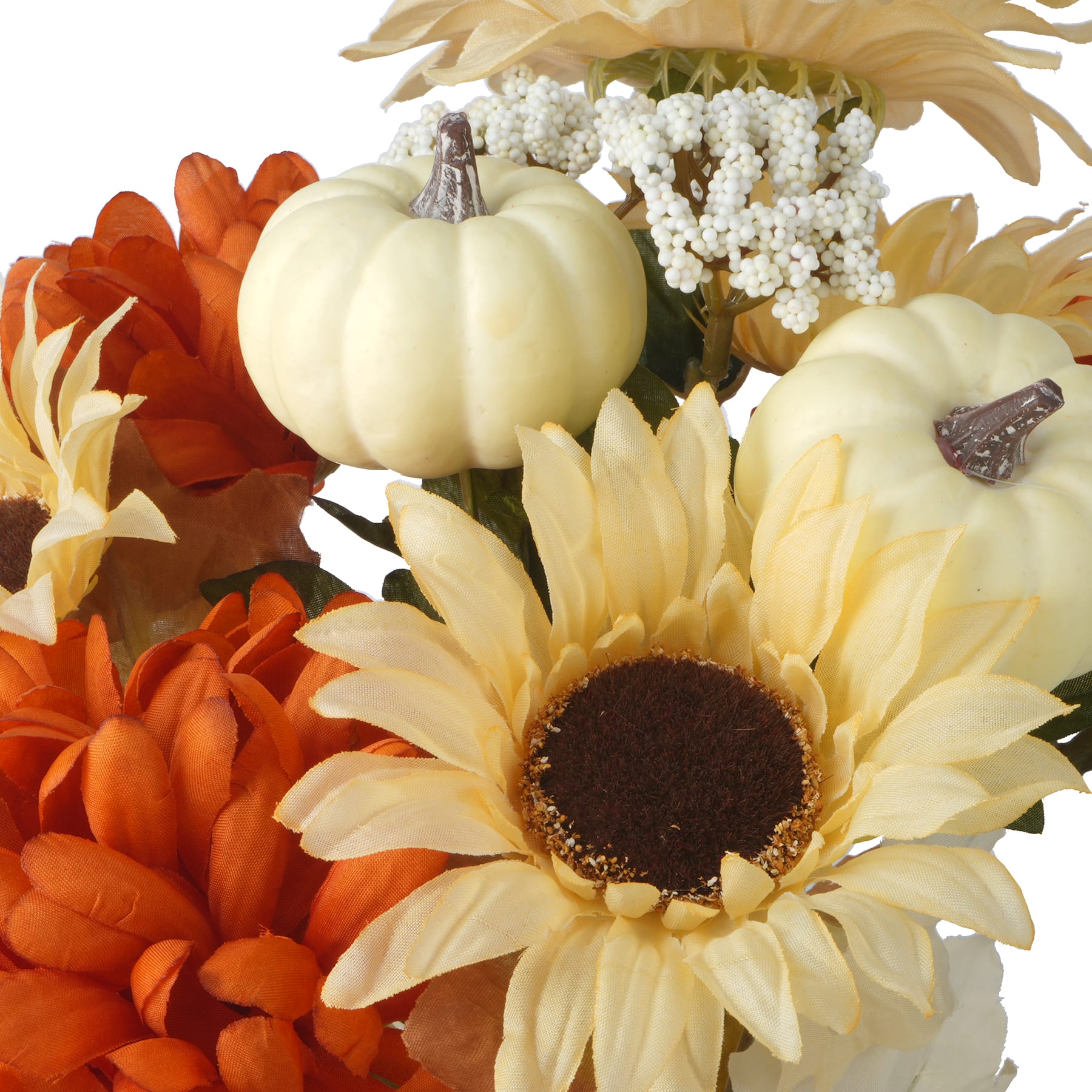 17" Sunflower & Mum Mixed Bush by Ashland