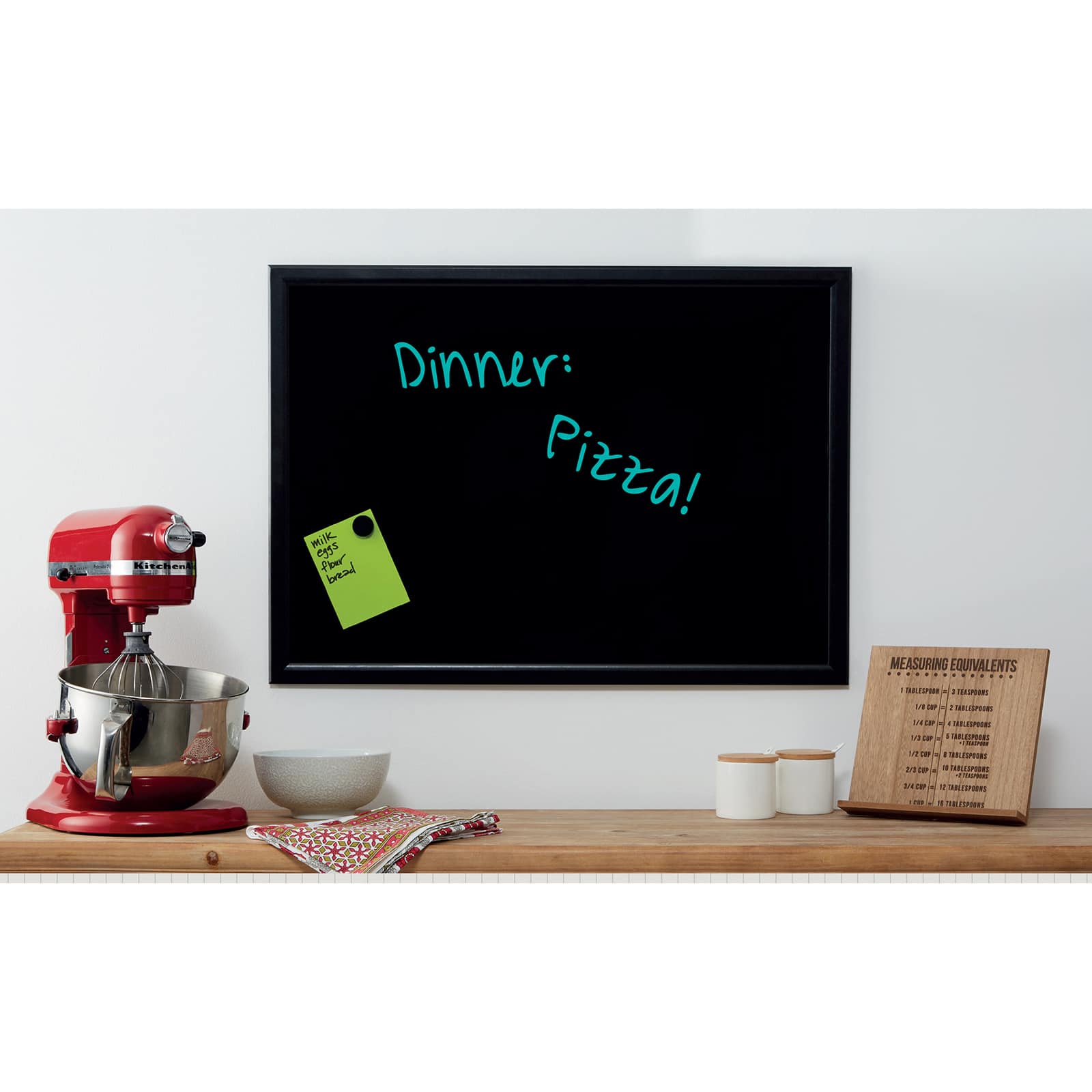 23&#x22; x 32&#x22; Black Framed Magnetic Wet Erase Board by B2C&#xAE;