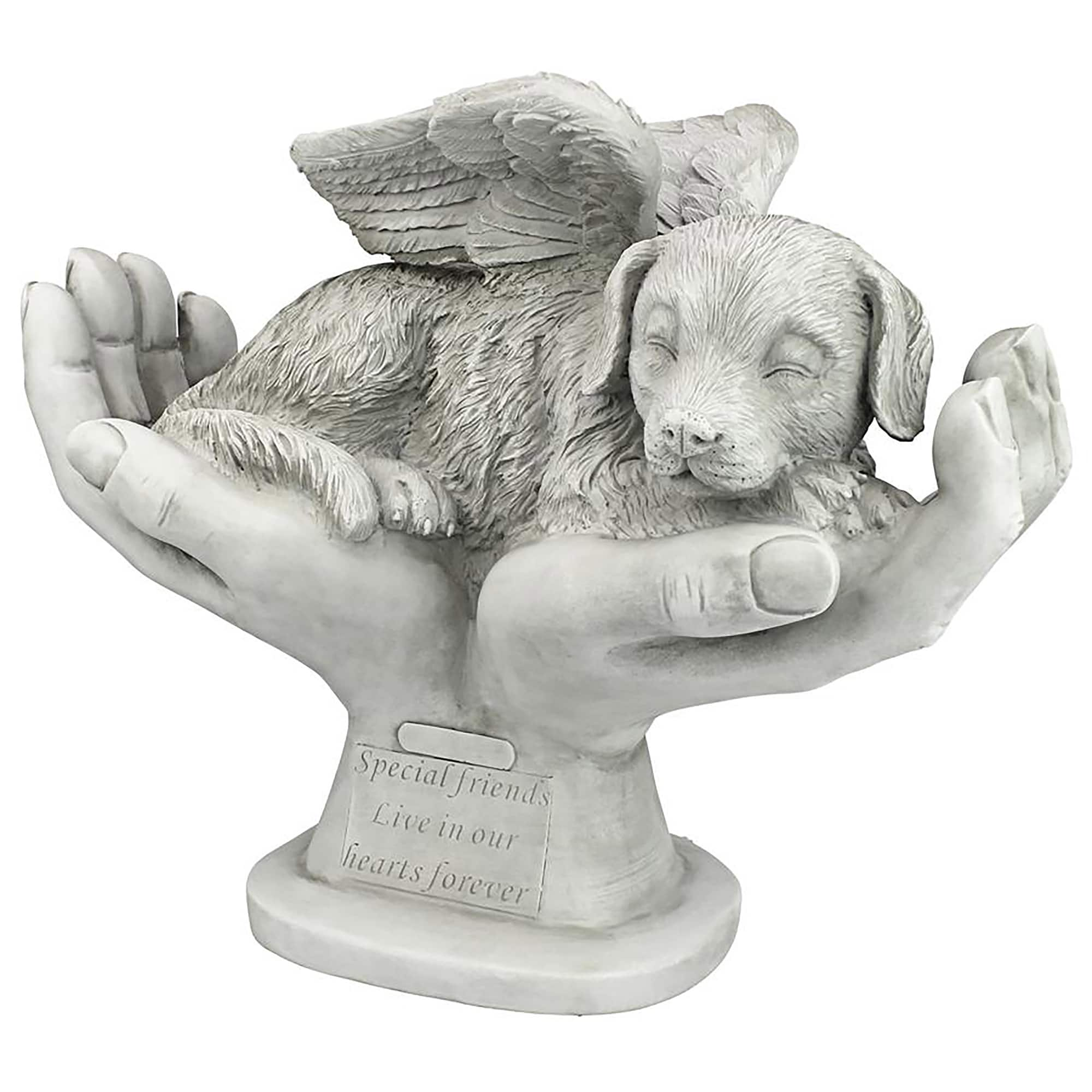 Design Toscano 15.5&#x22; In God&#x27;s Hands Dog Memorial Statue