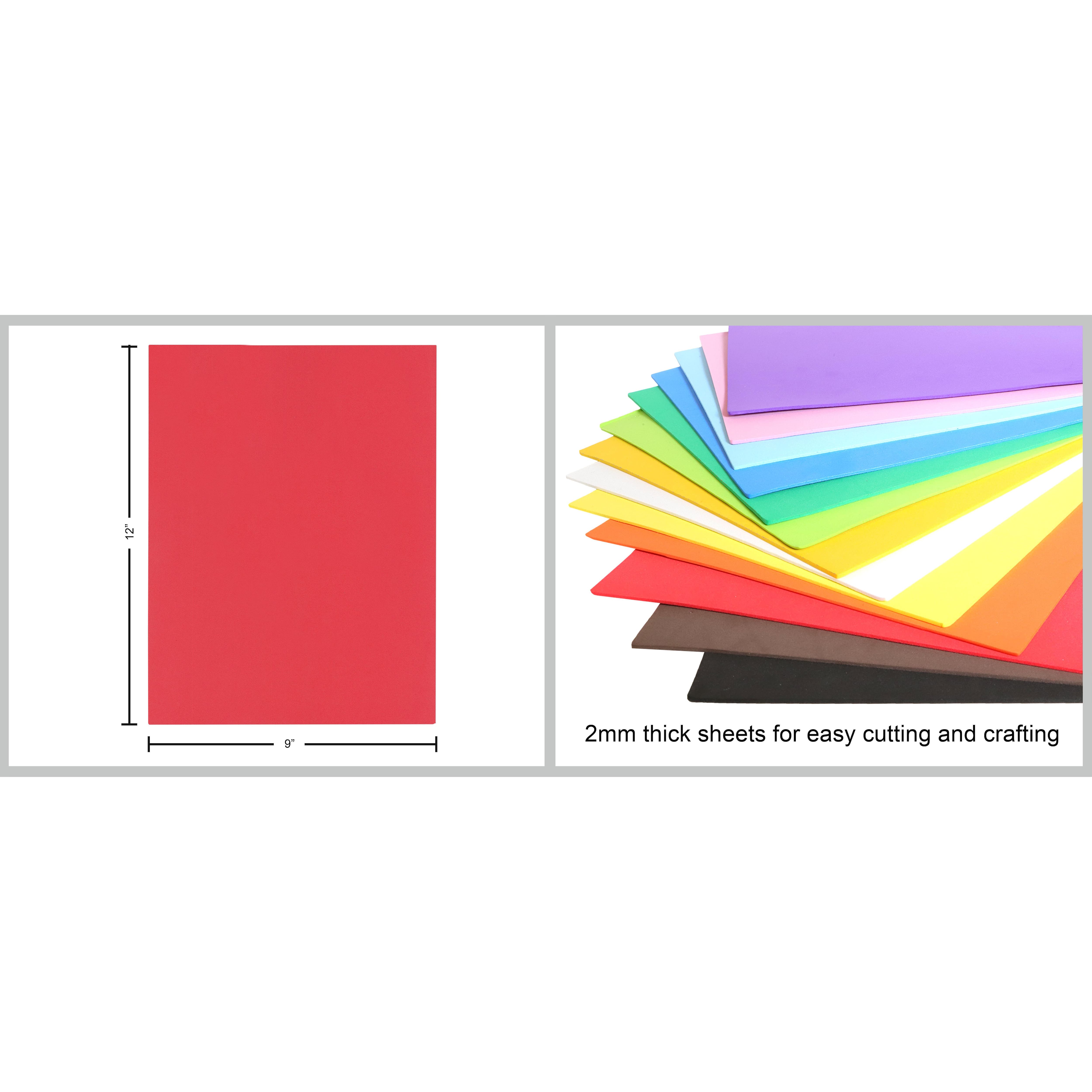 Essentials by Leisure Arts 9&#x22; x 12&#x22; Foam Sheets, 15ct.