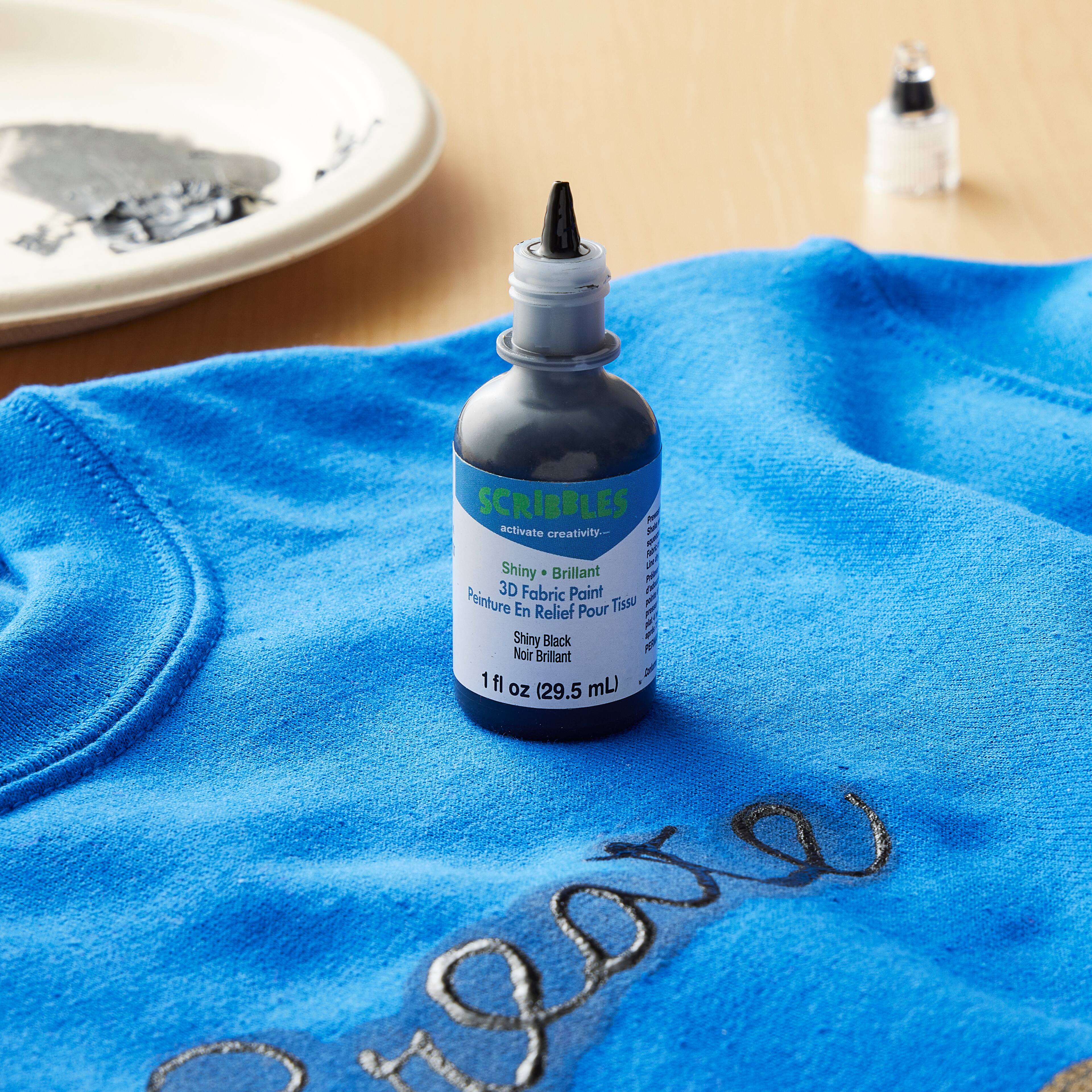 12 Pack: Scribbles® Shiny 3D Fabric Paint