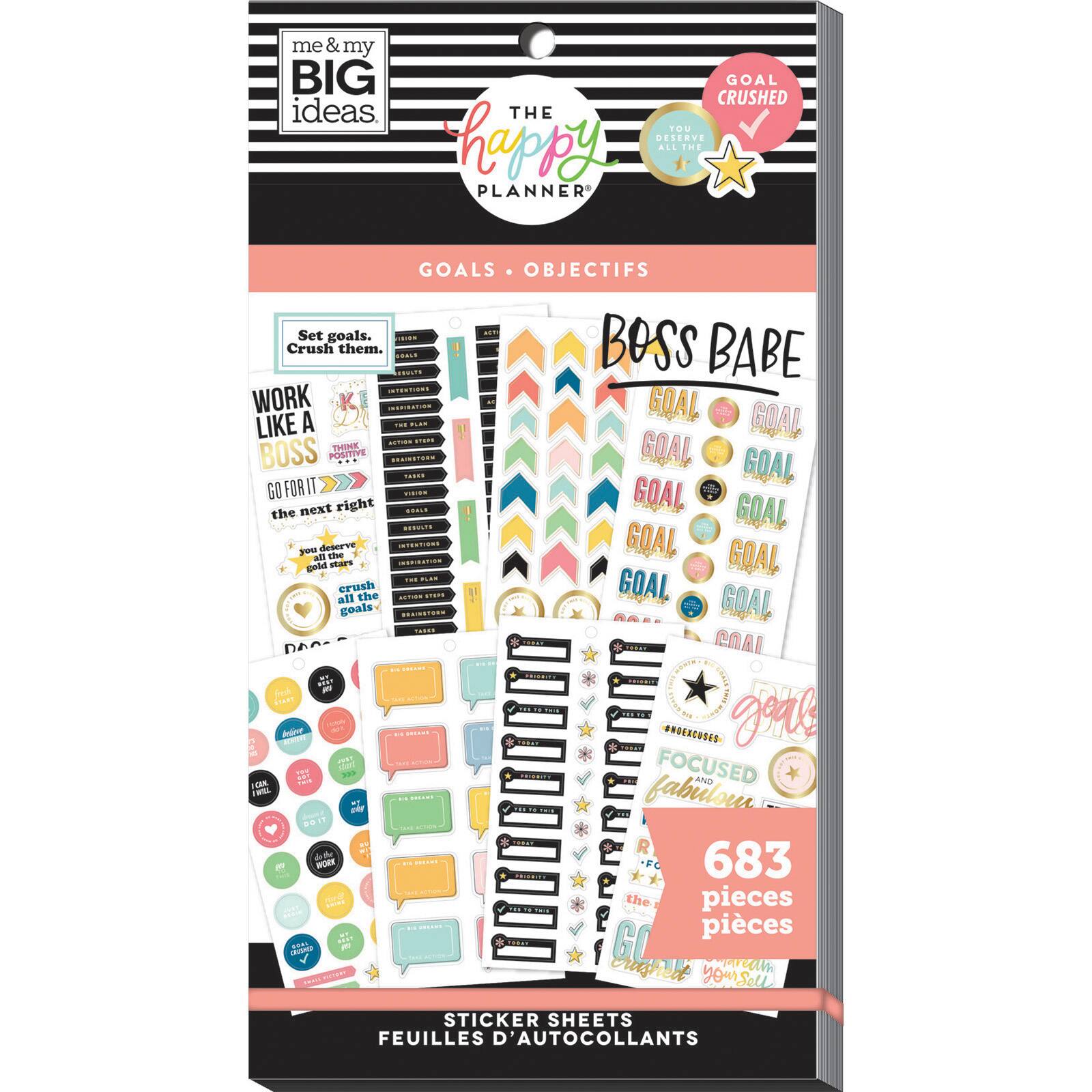 The Classic Happy Planner Goals Value Pack Stickers 683 NEW 