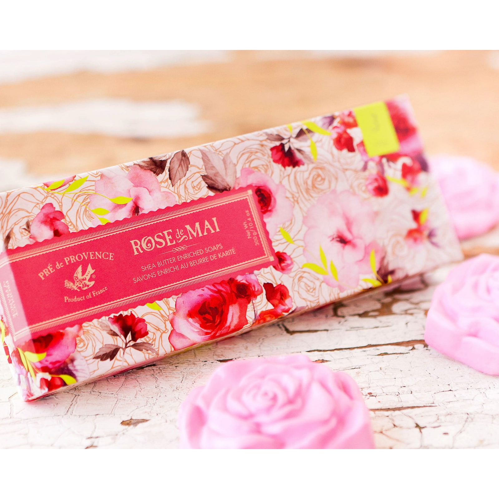 European Soaps Rose De Mai Soap Gift Box