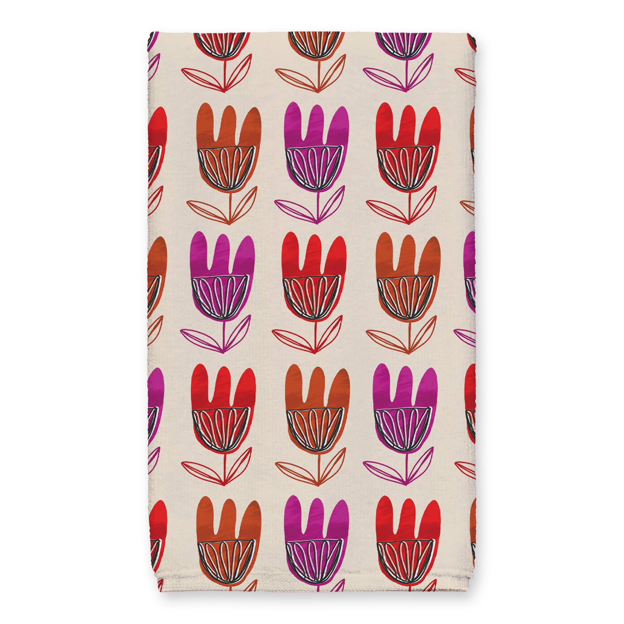 Fleurs Modernes Tea Towel Set of 2