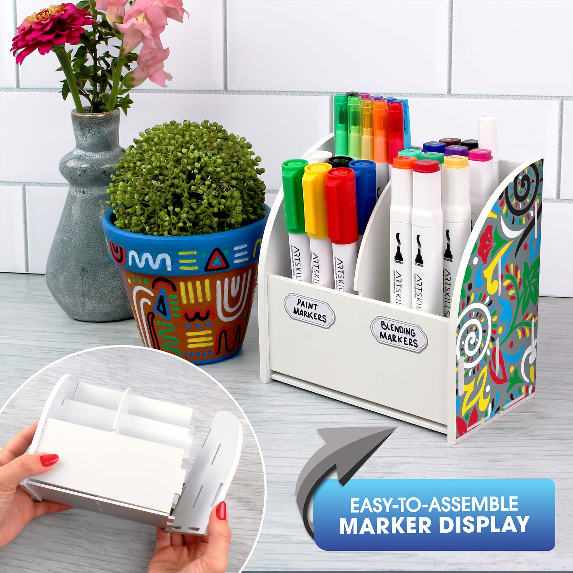 ArtSkills&#xAE; Art Marker Variety Set with Marker Display