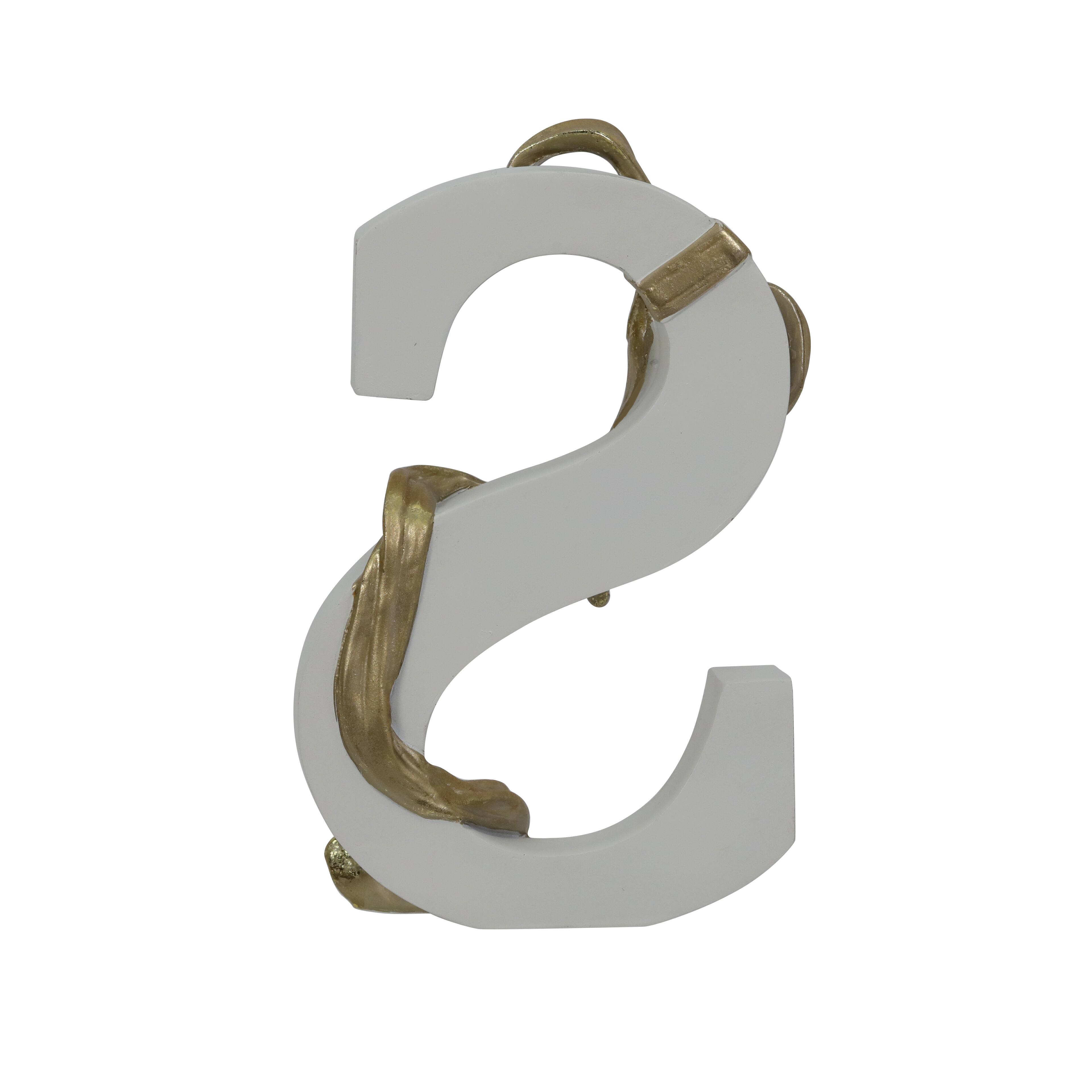 8.25&#x22; Gold Bow Monogram Letter by Ashland&#xAE;