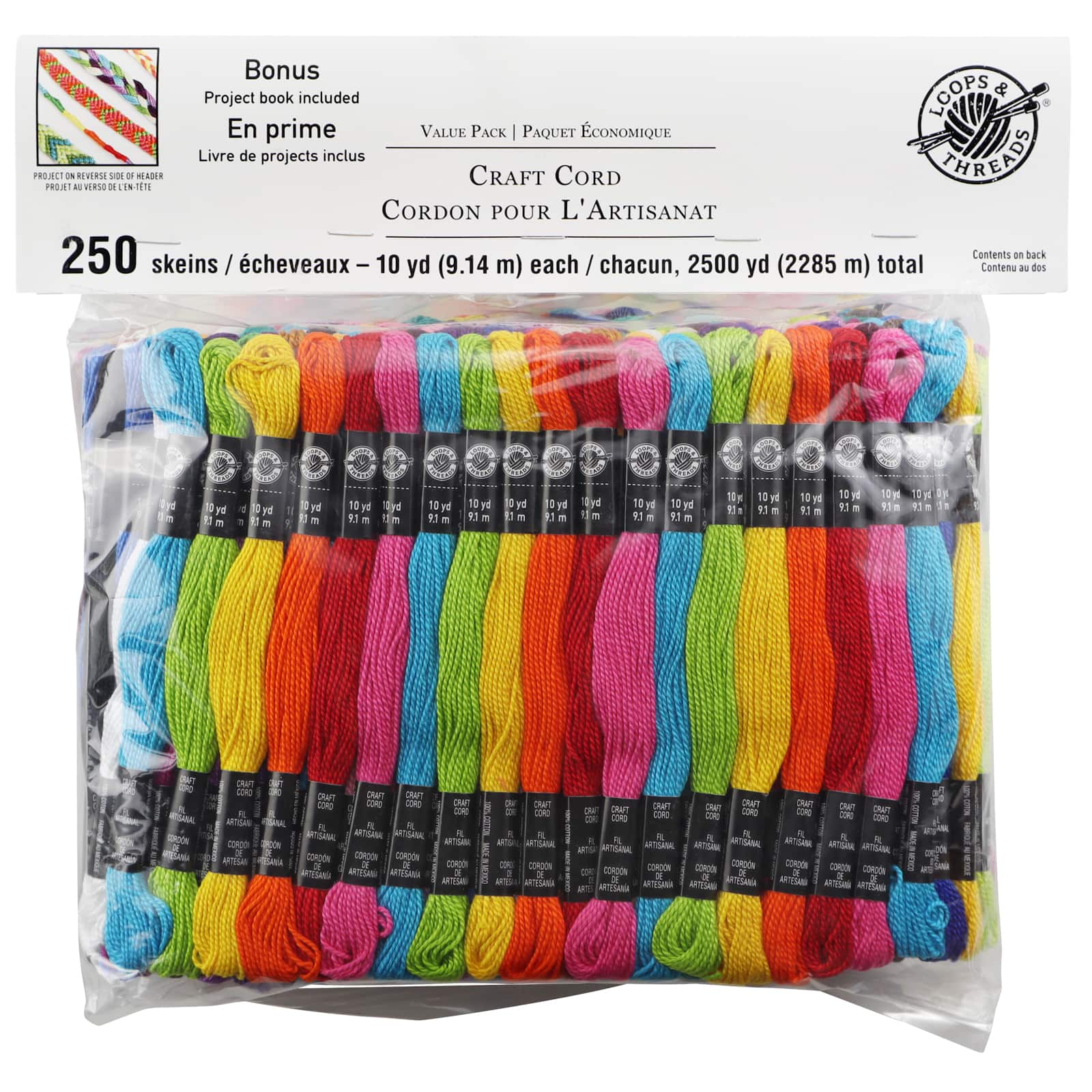 Craft Cord Value Pack by Loops & Threads®, 250ct.