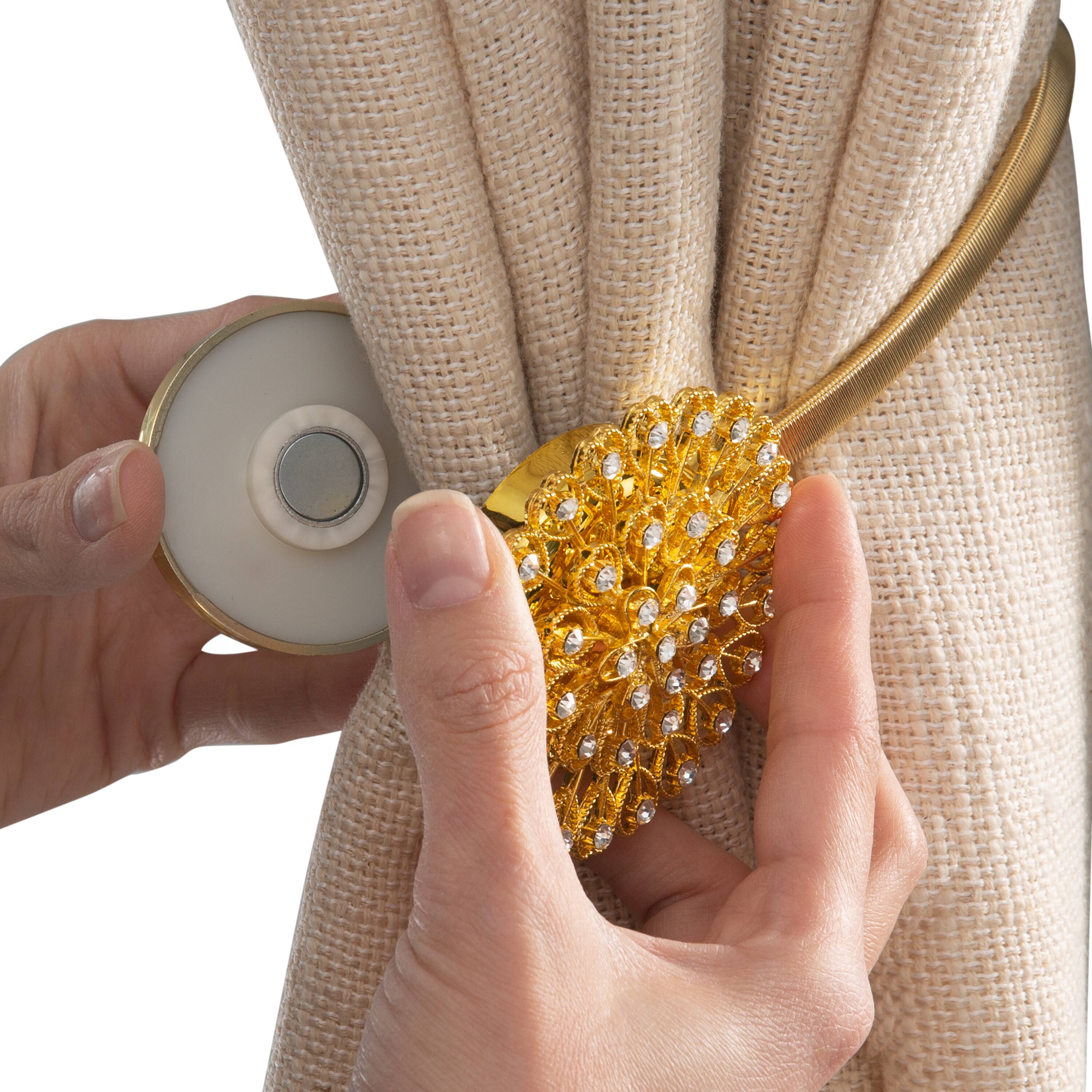 Simplify Gold Magnetic Curtain Tie Back
