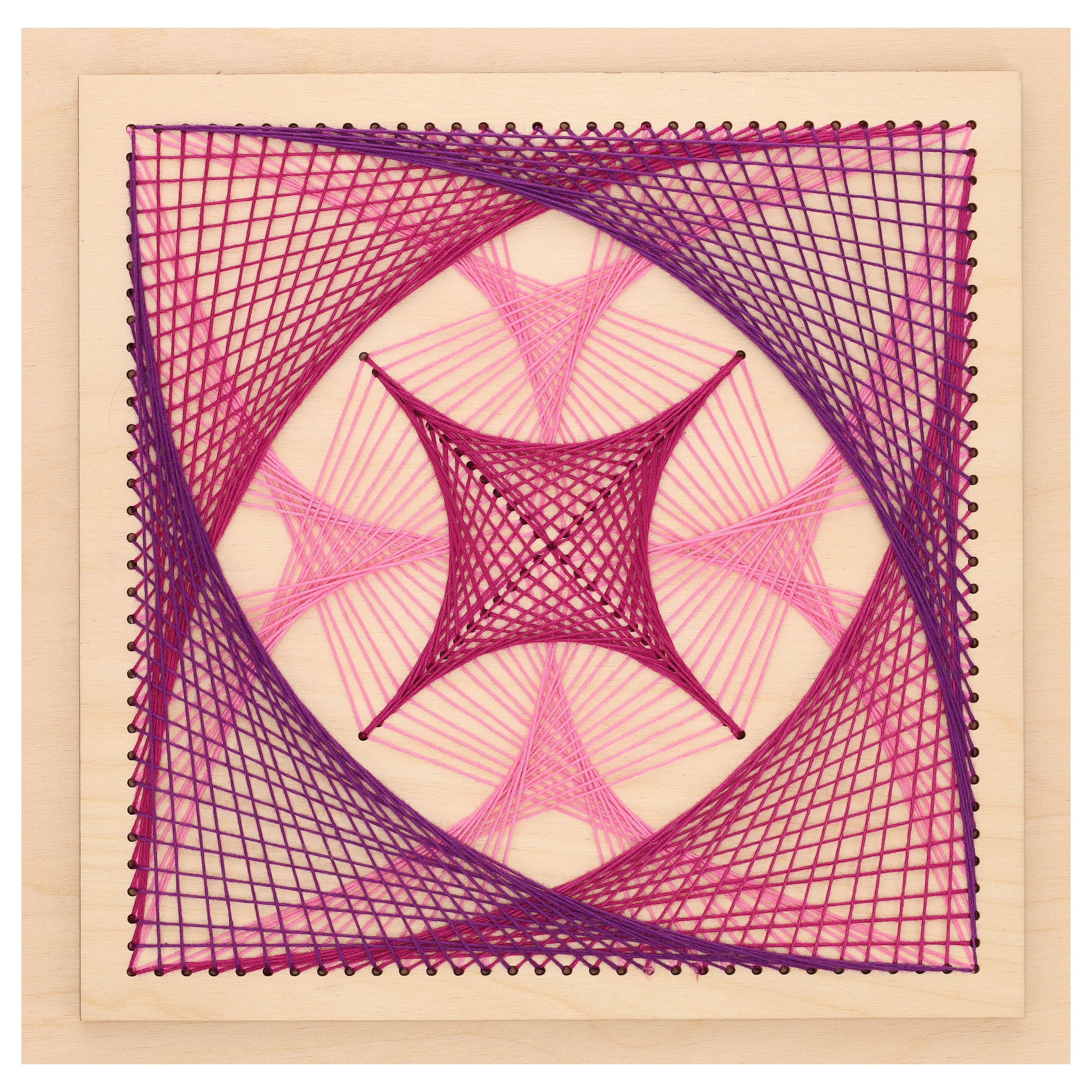 Leisure Arts&#xAE; Twister Stitched String Art Shadow Box Kit