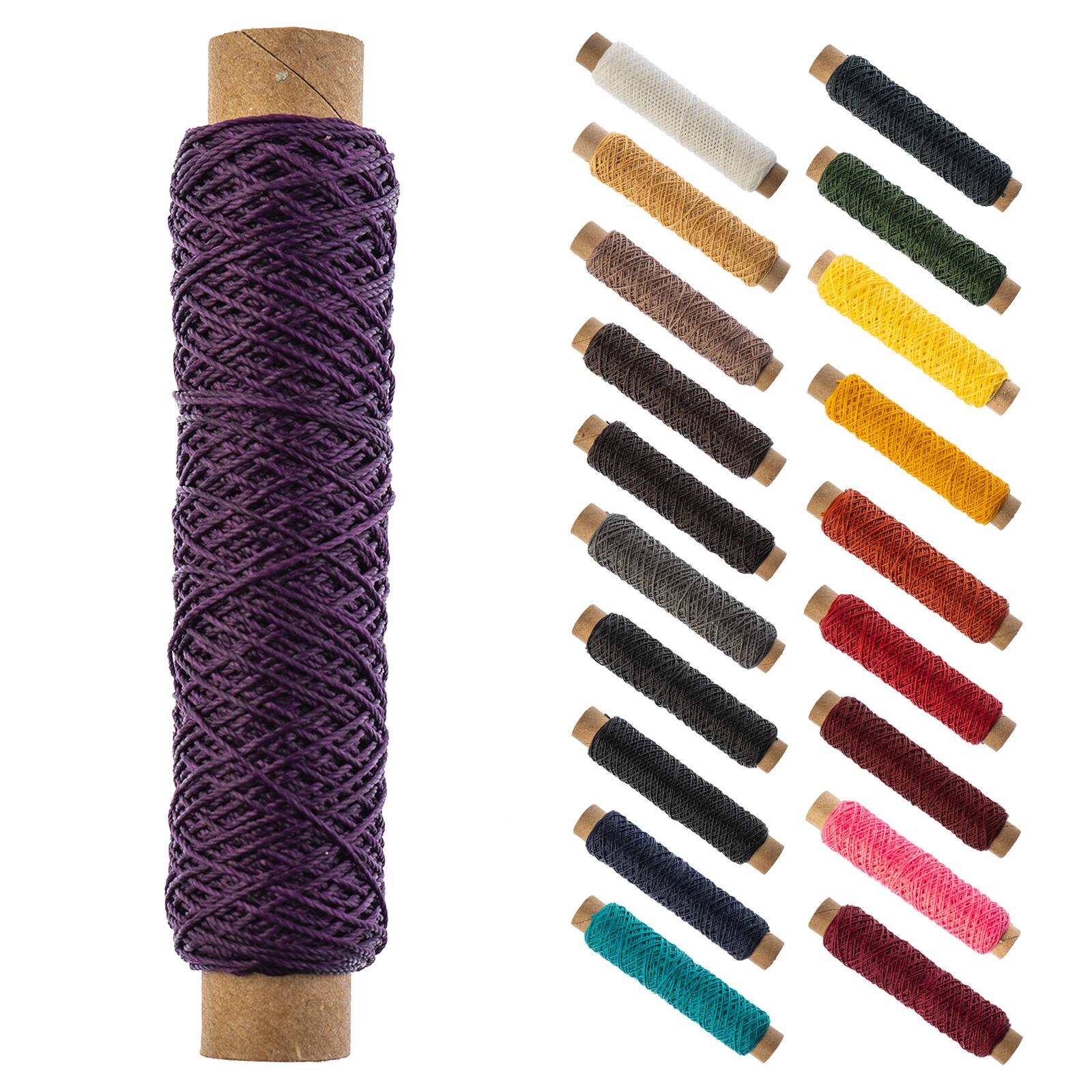 Gudebrod 0.018" 3 Ply Waxed Thread Bobbin, 75ft.