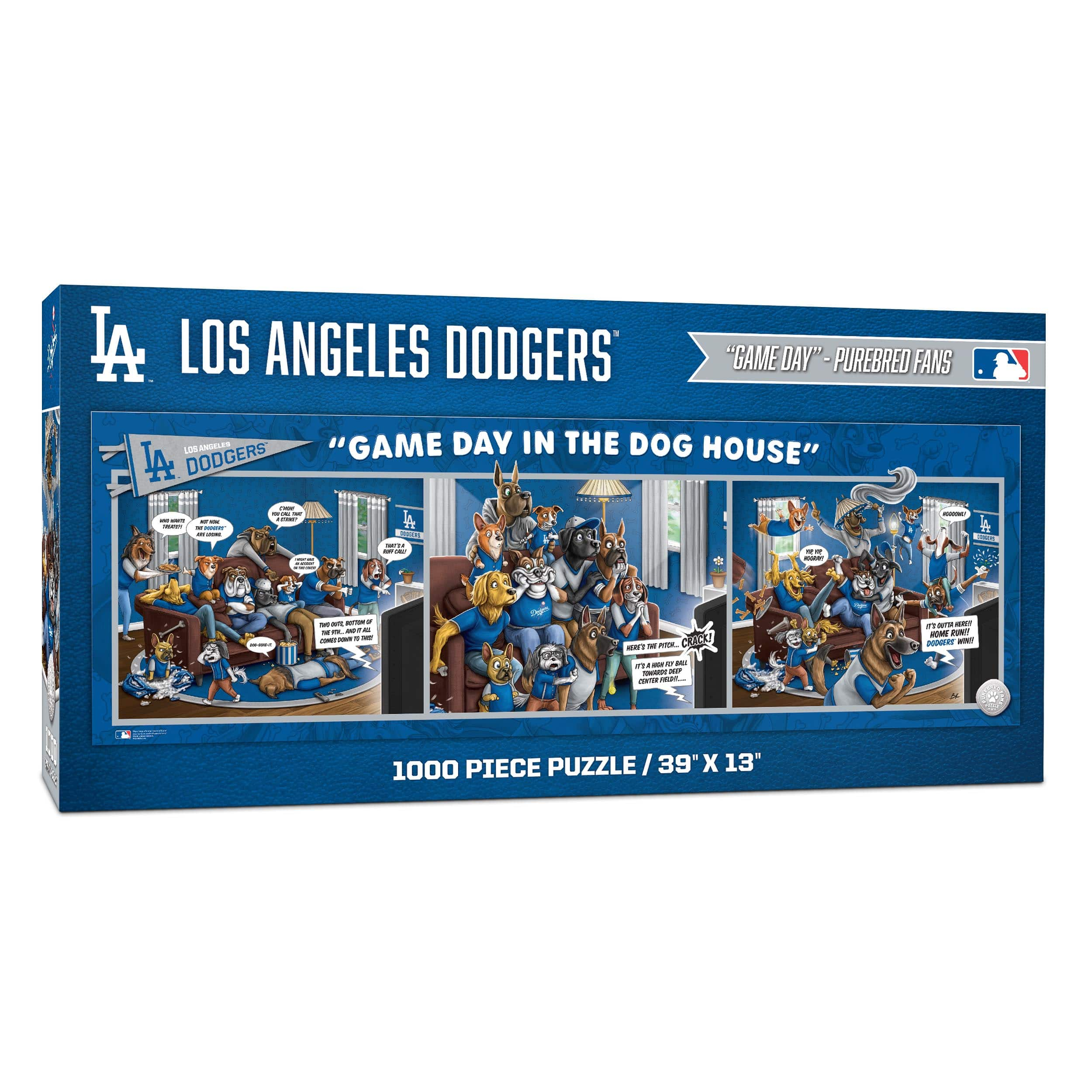 MLB Game Day in the Dog House 1,000 Piece Puzzle