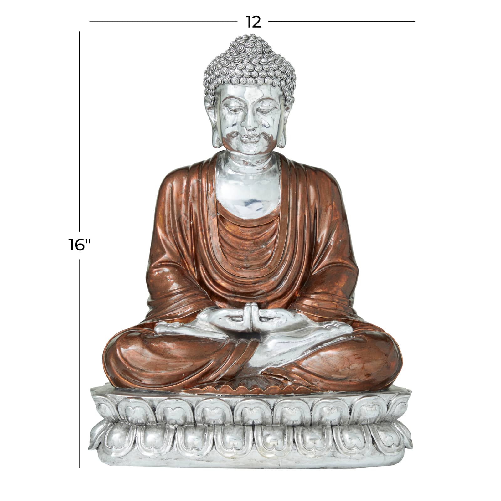 Copper Polystone Eclectic Sculpture, 16" x 12" x 9"