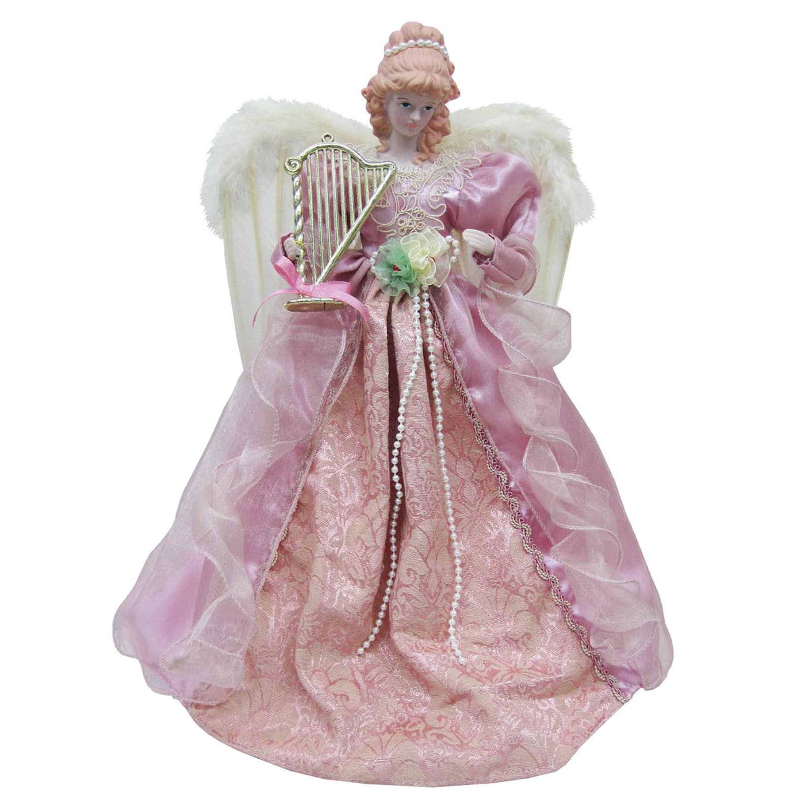 Santa's Workshop 16" Mauve Victorian Angel Tree Topper