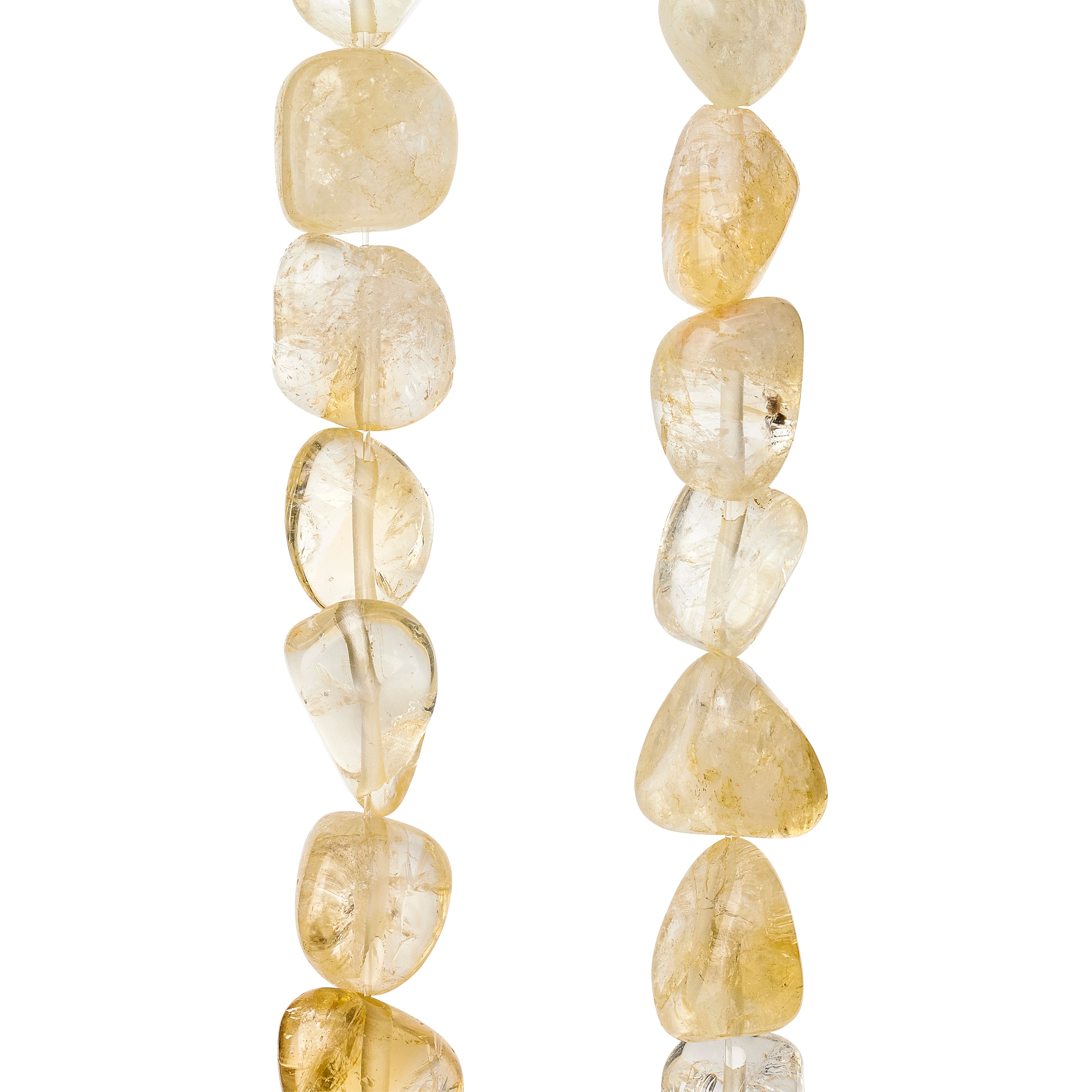 12 Pack: Citrine Chunk Beads by Bead Landing™