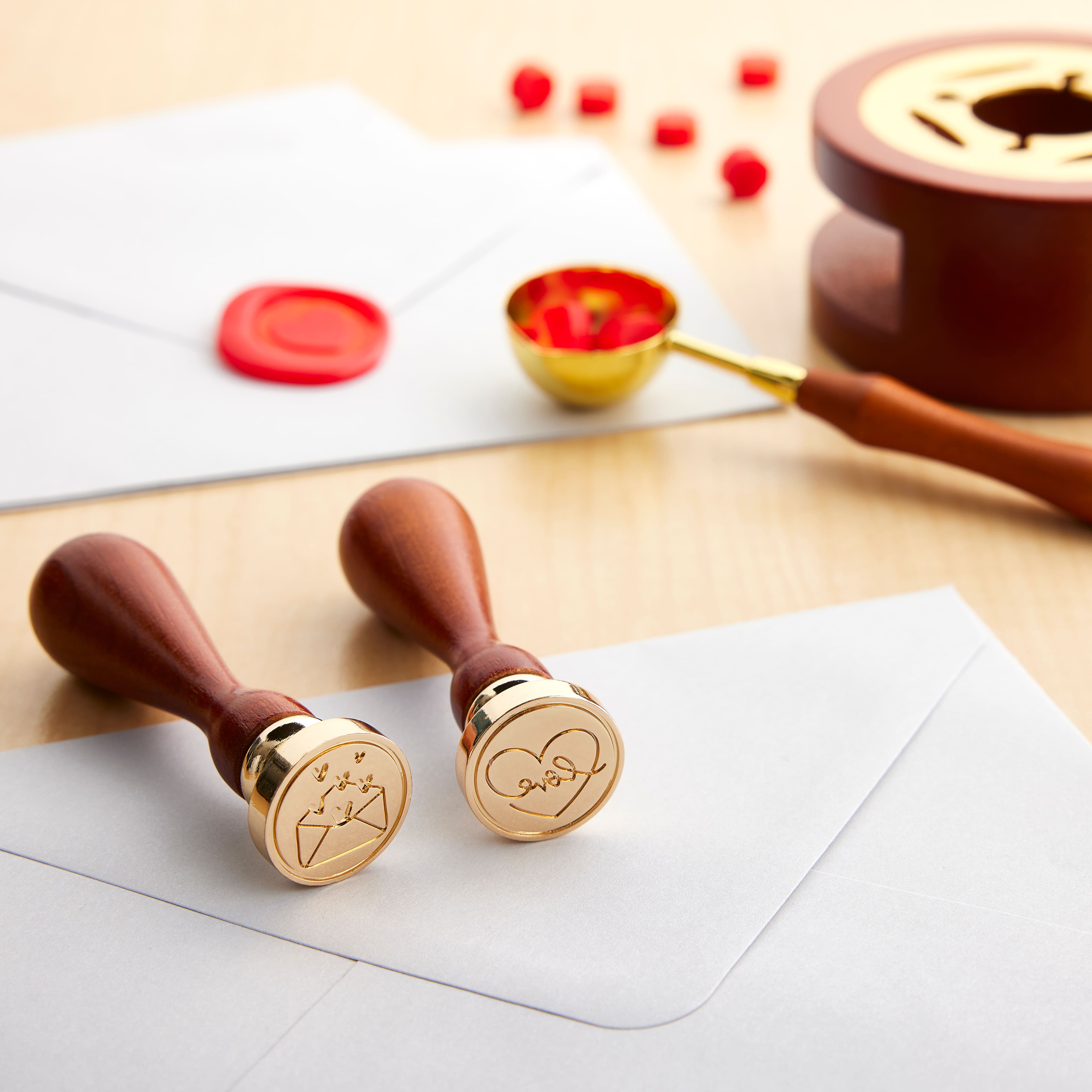 Envelope &#x26; Heart Wax Stamp Set by Recollections&#x2122;
