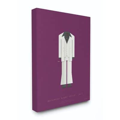 Stupell Industries Saturday Night Fever Minimalist Illustration Canvas ...