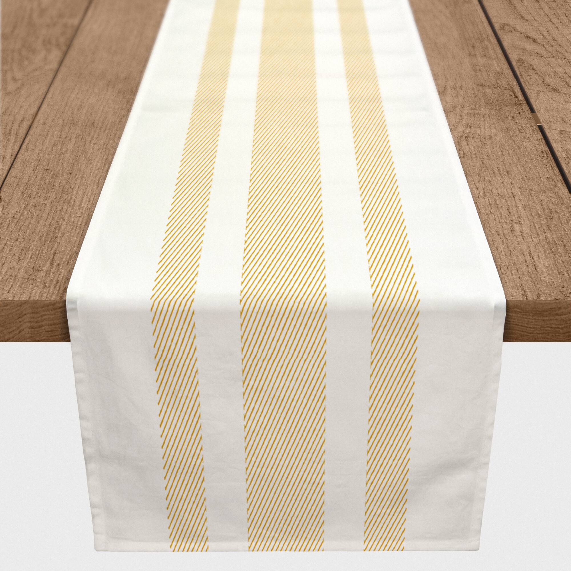 Textured Stripes Indoor/Outdoor Table Runner