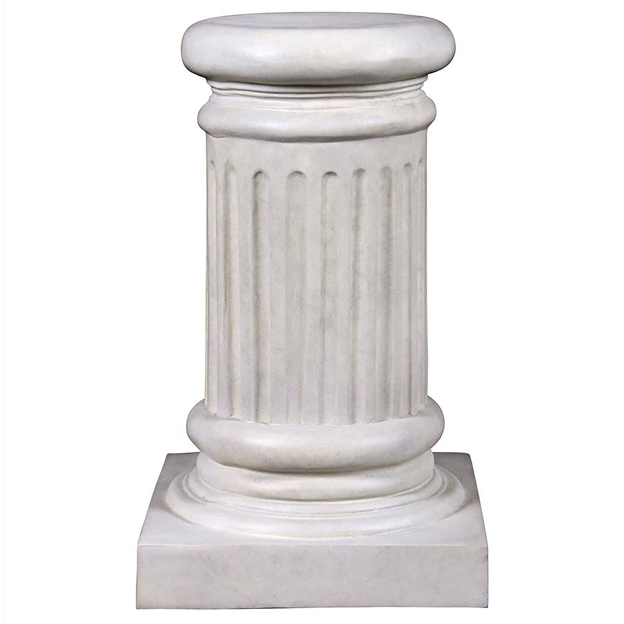 Design Toscano&#xAE; 20&#x22; Small Classical Greek Fluted Garden Statuary Pedestal