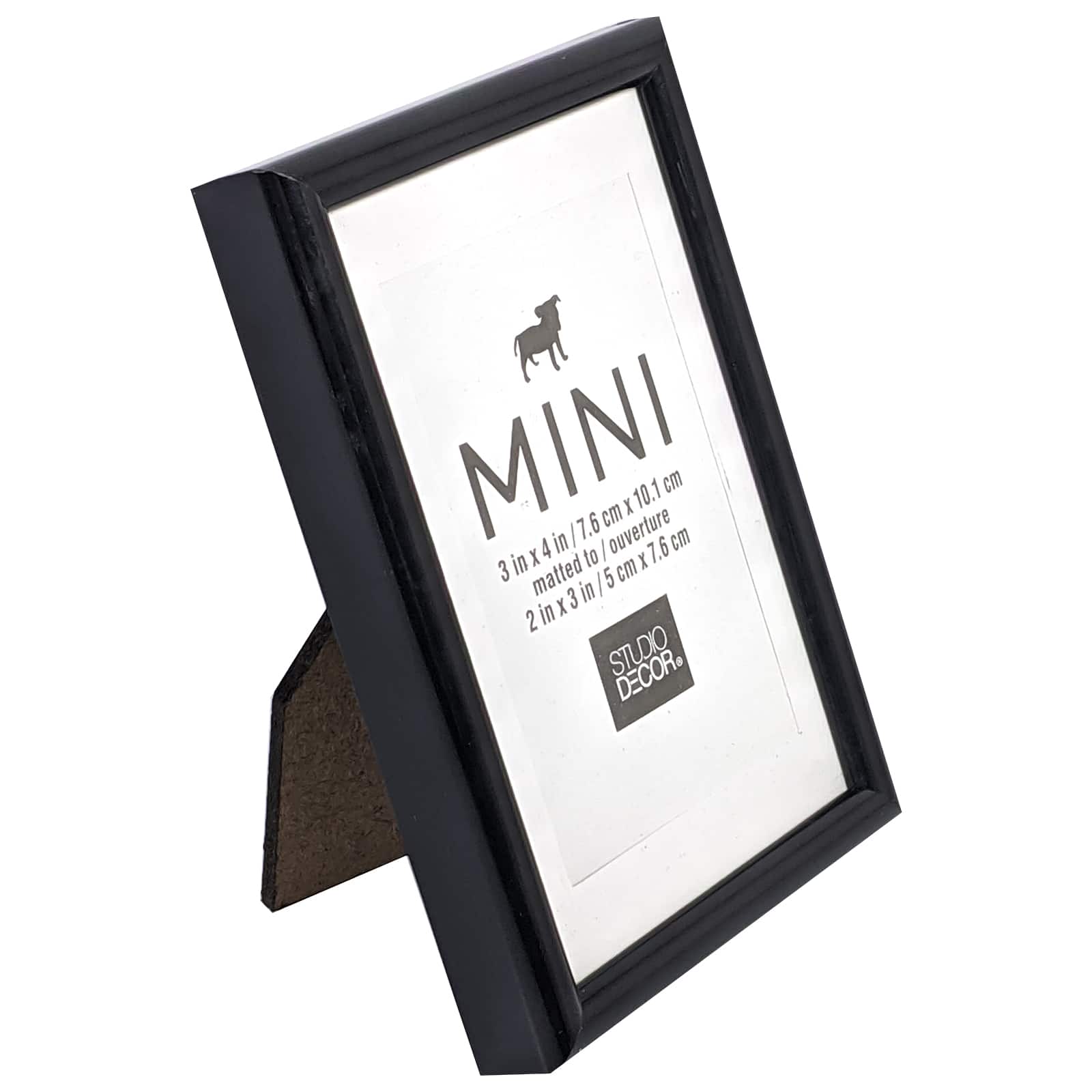 24 Pack: Black 2" x 3" Mini Frame with Mat by Studio Décor®