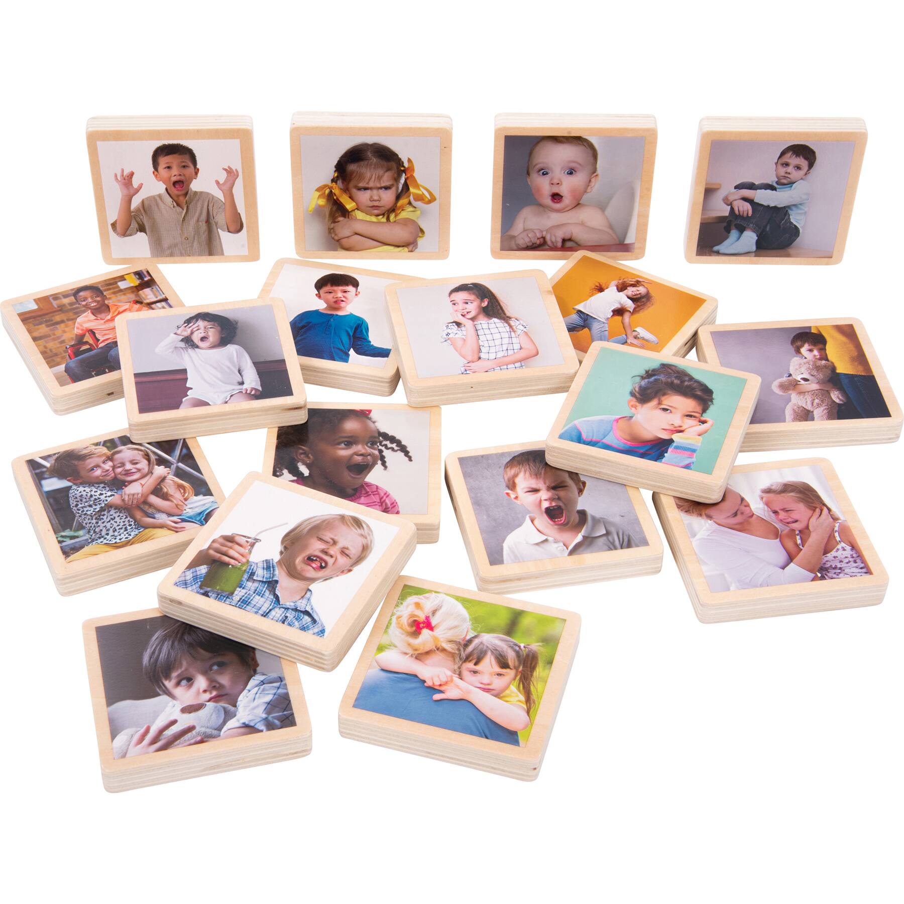 TickiT&#xAE; My Emotions Wooden Tiles Play Set