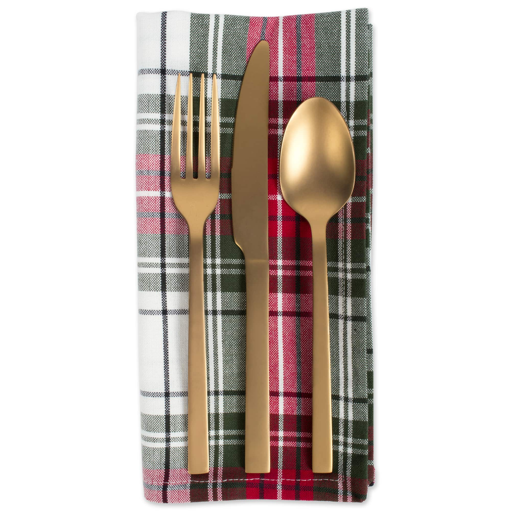 DII&#xAE; Christmas Plaid Napkins, 6ct.