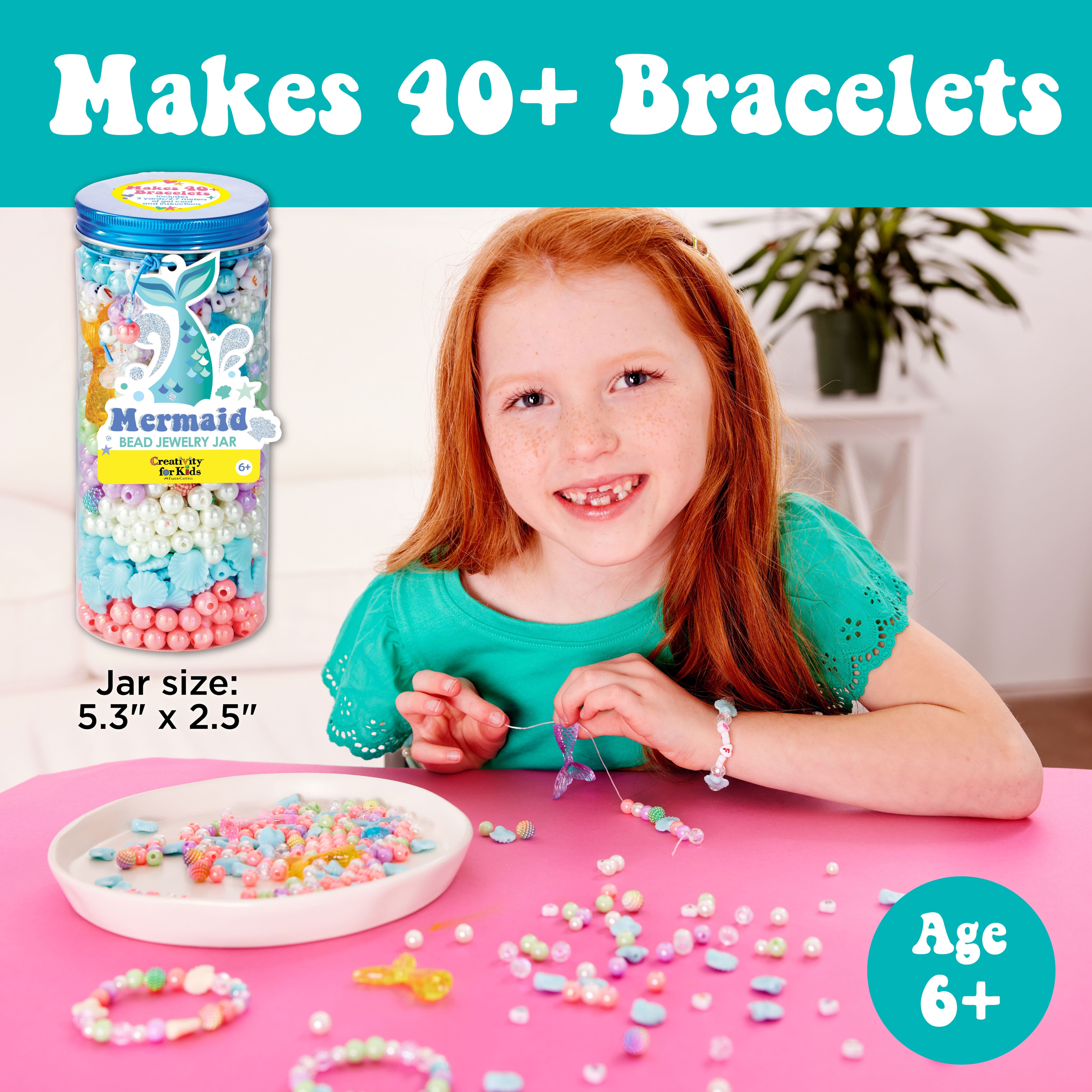 Creativity for Kids&#xAE; Mermaid Bead Jewelry Jar