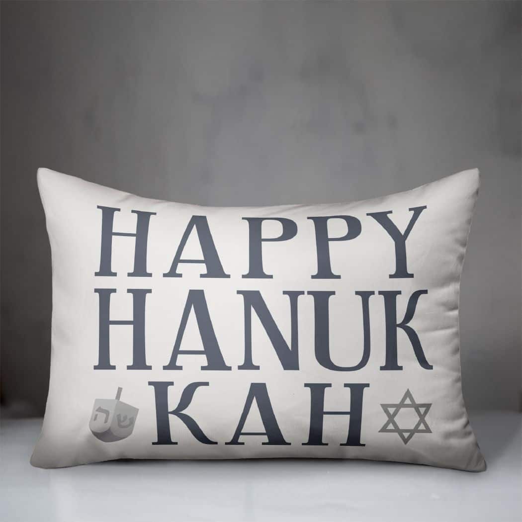 Happy Hanukkah 14x20 Spun Poly Pillow
