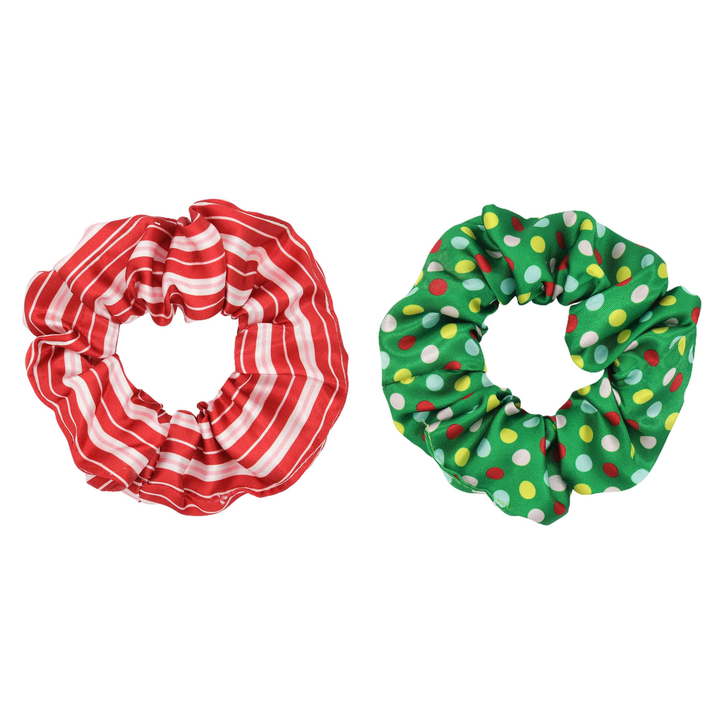 Red &#x26; Green Light Up Christmas Scrunchies, 2ct. by Creatology&#x2122;