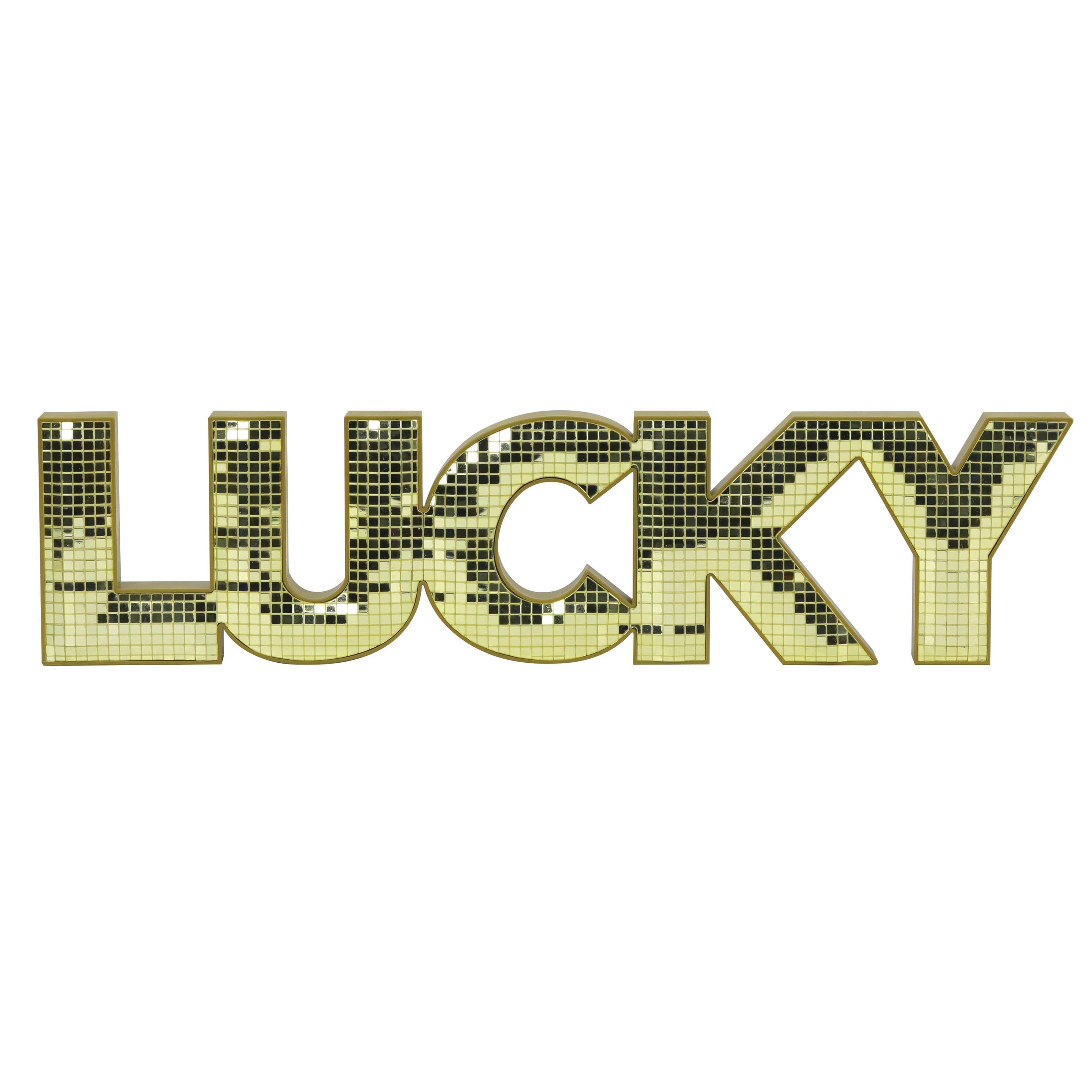 17" Gold Lucky Tabletop Décor by Celebrate It™