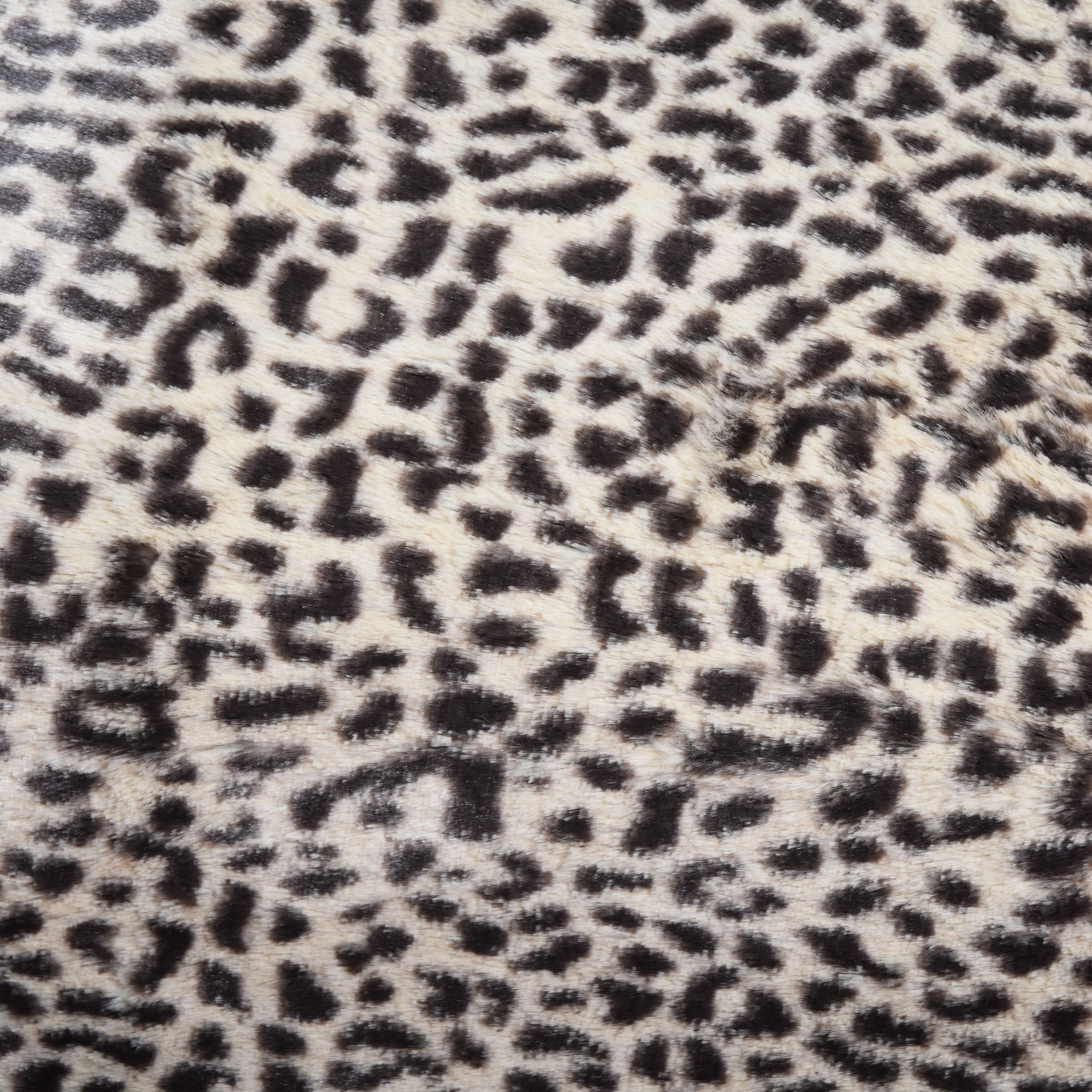 Feldman Black Faux Cheetah Fur