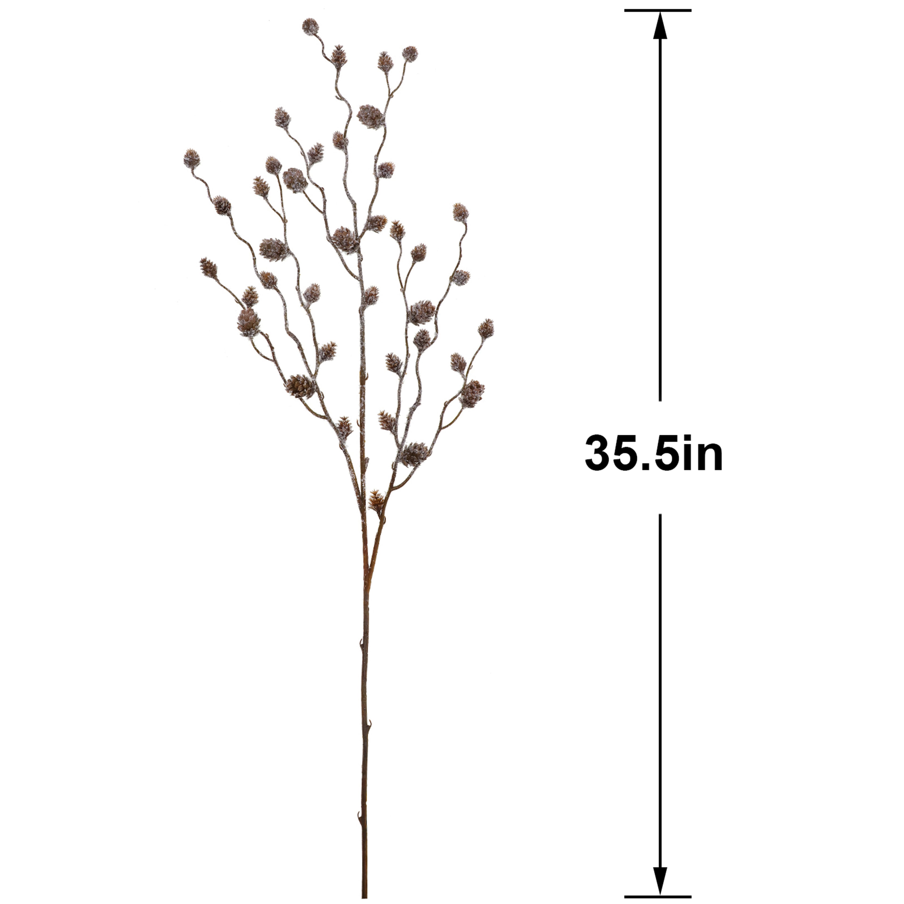 35.5&#x22; Mini Snowy Pinecone Stem by Ashland&#xAE;